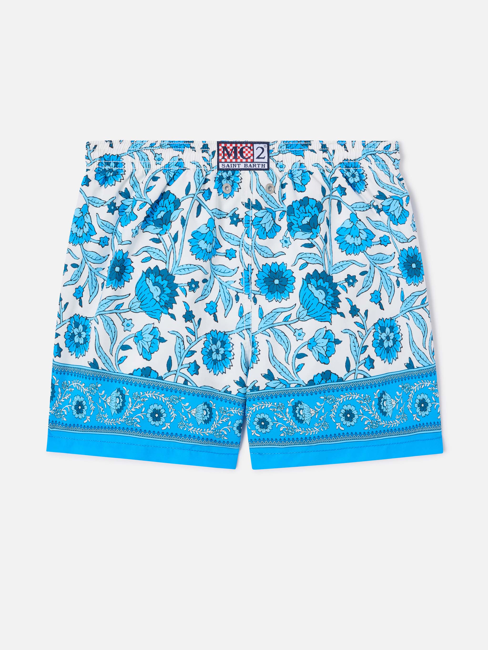 Haiti swim shorts with placed floral print - Image 2