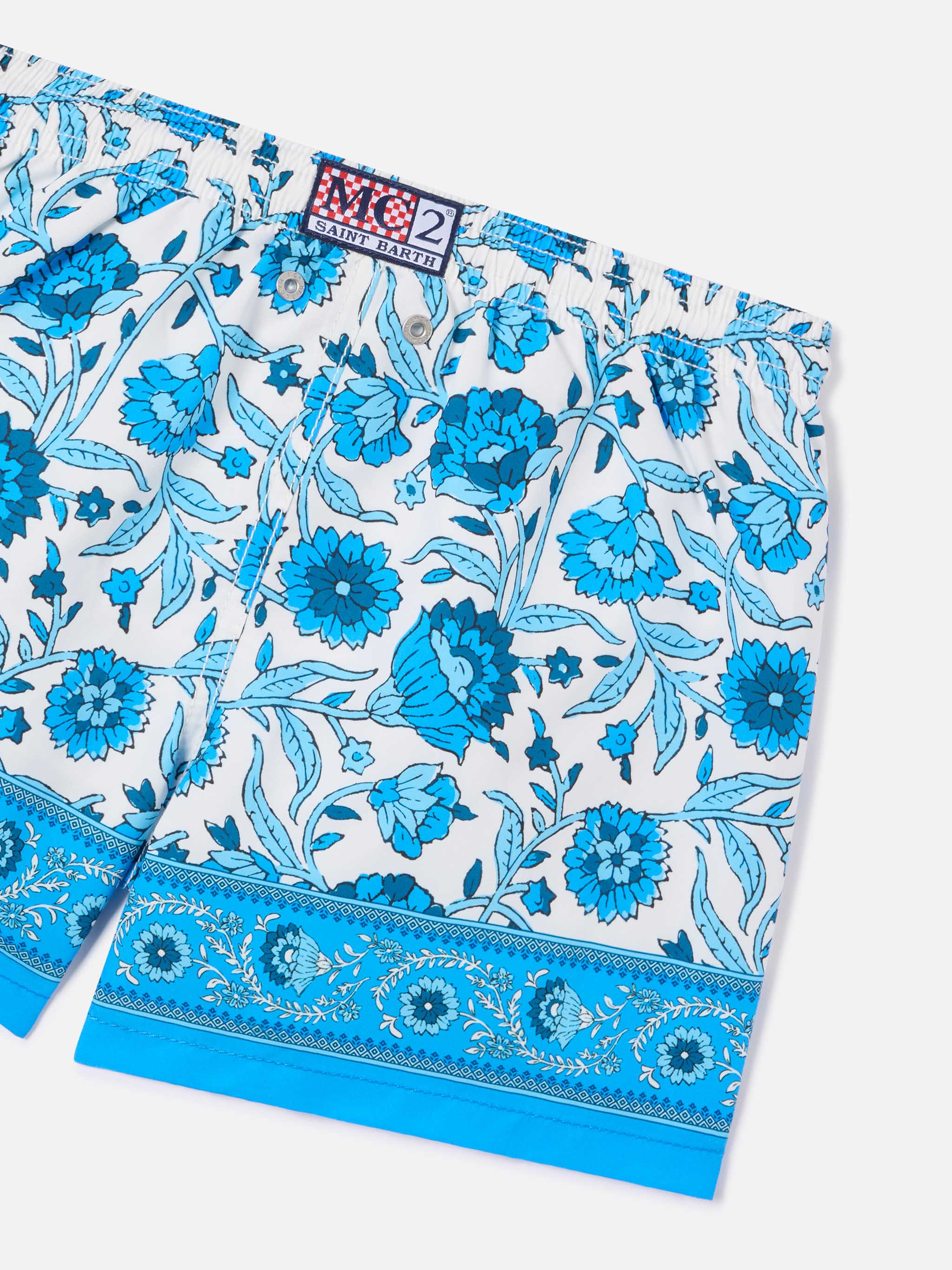 Haiti swim shorts with placed floral print - Image 3