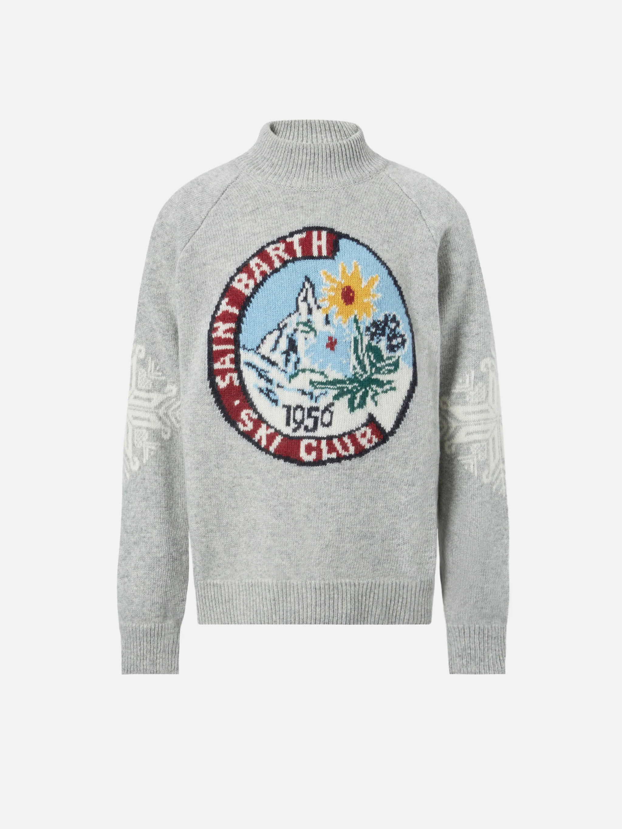 Half-turtleneck Davos with Matterhorn jacquard