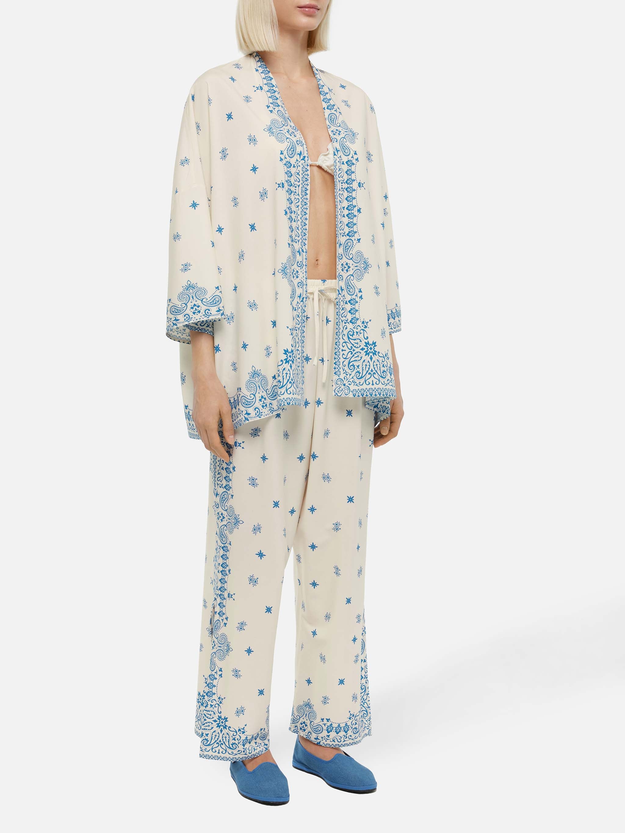 Ikaria wide-leg pants with bandana placed print - Image 2