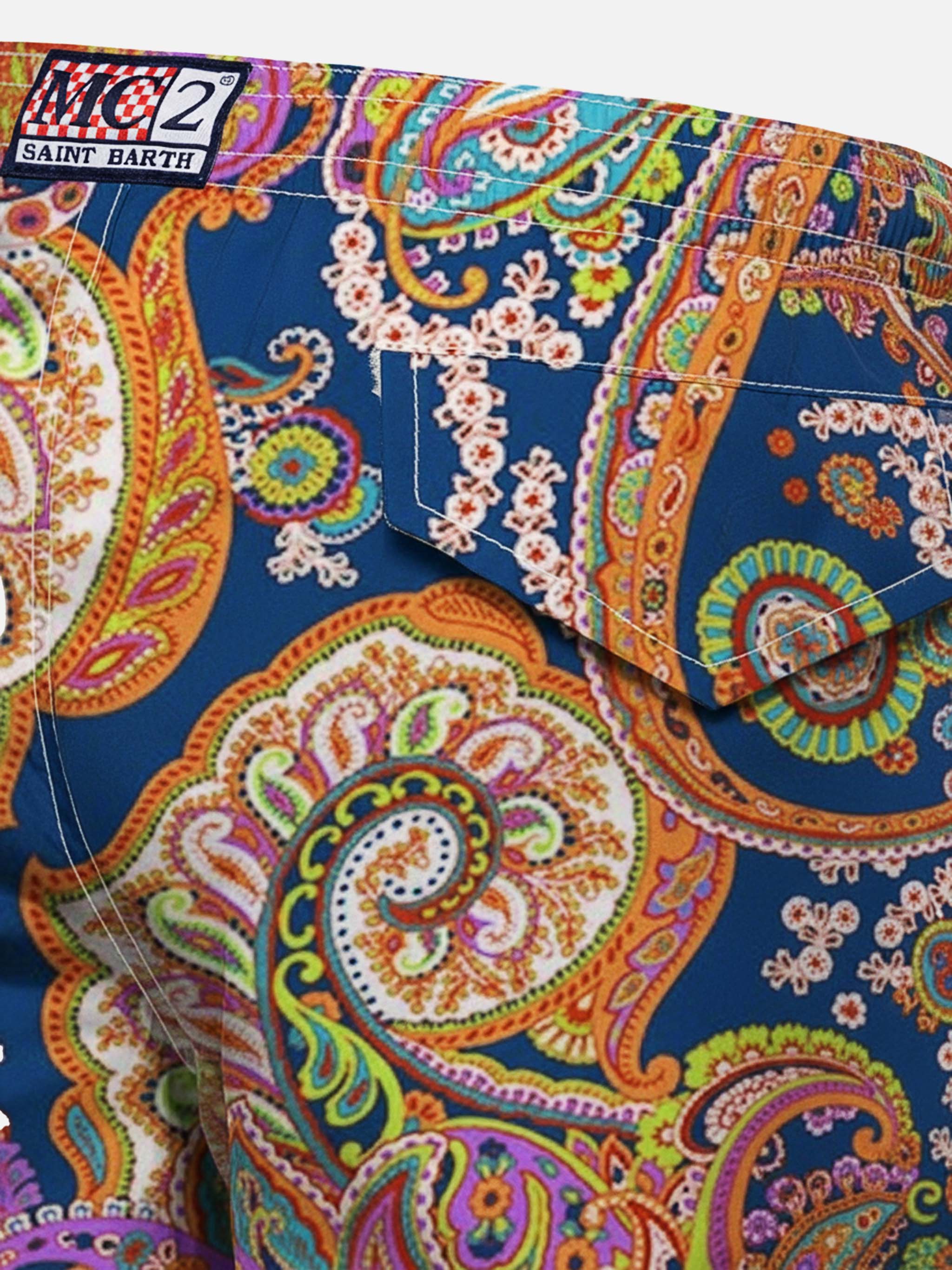 Jean Lighting 70 lightweight swim shorts with paisley print - Image 4