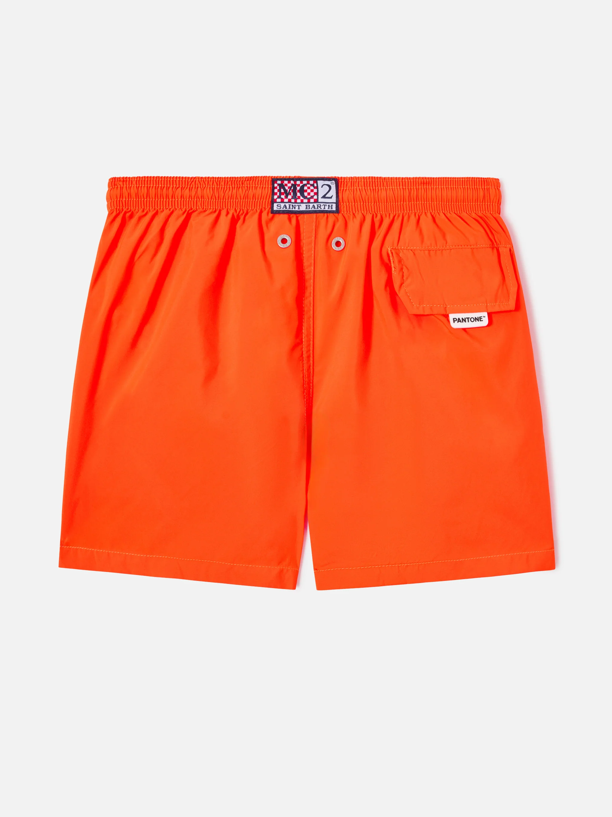Jean Lighting Pantone lightweight fluo orange swim shorts | PANTONE® SPECIAL EDITION - Image 2