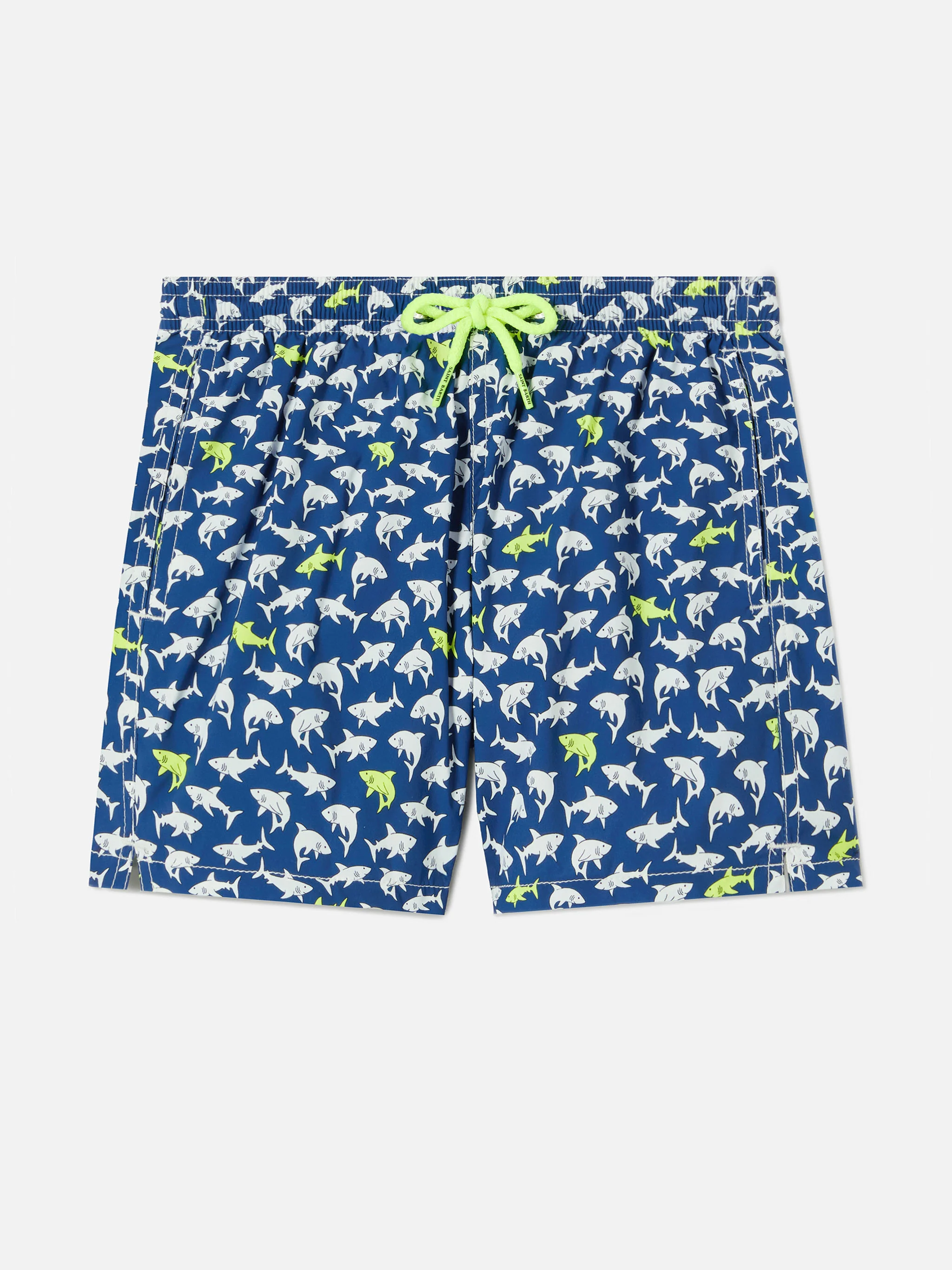 Jean Lighting Stretch swim shorts with all-over sharks print