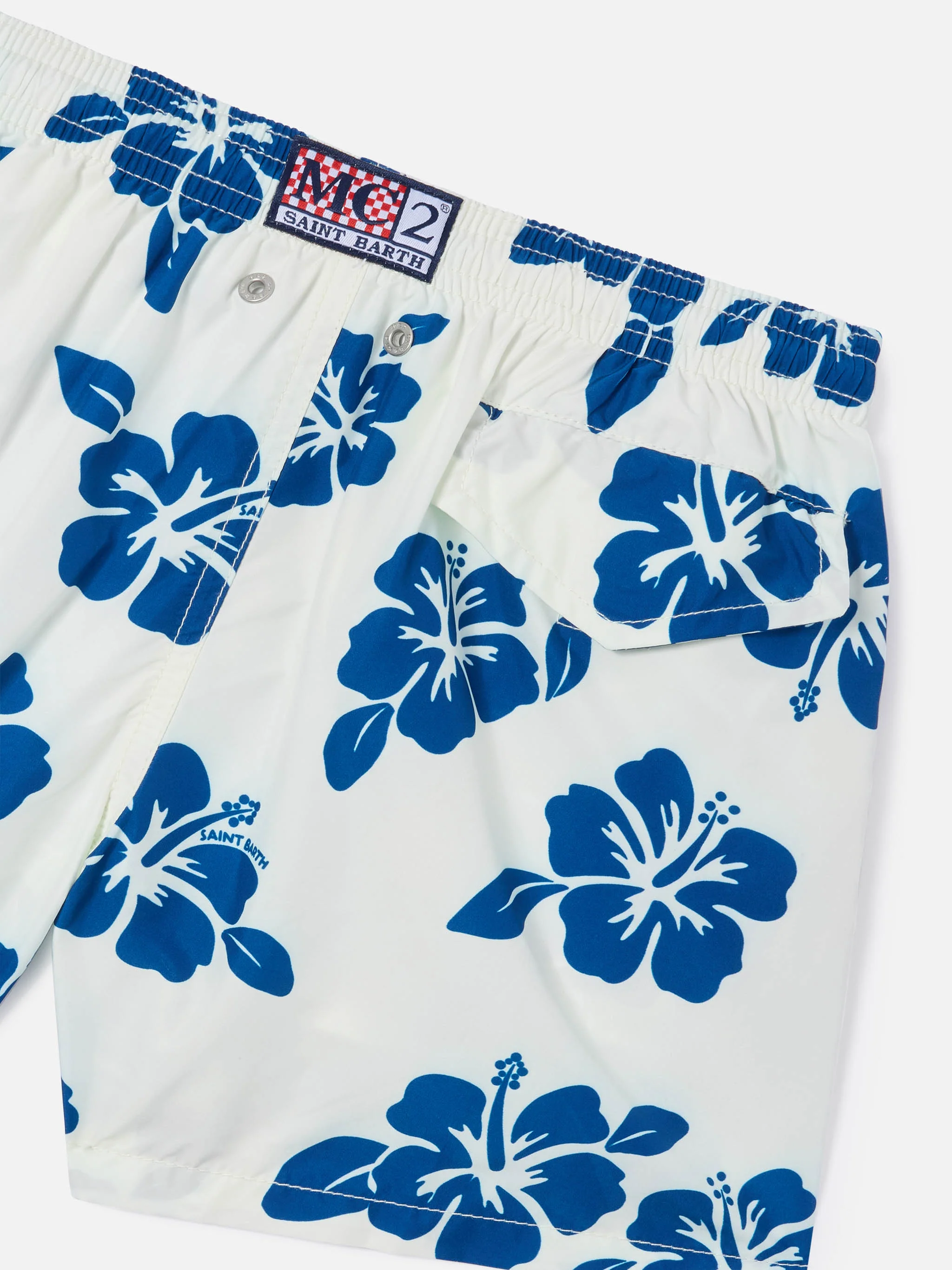 Jean Lighting swim shorts with Hibiscus floral all-over print - Image 3