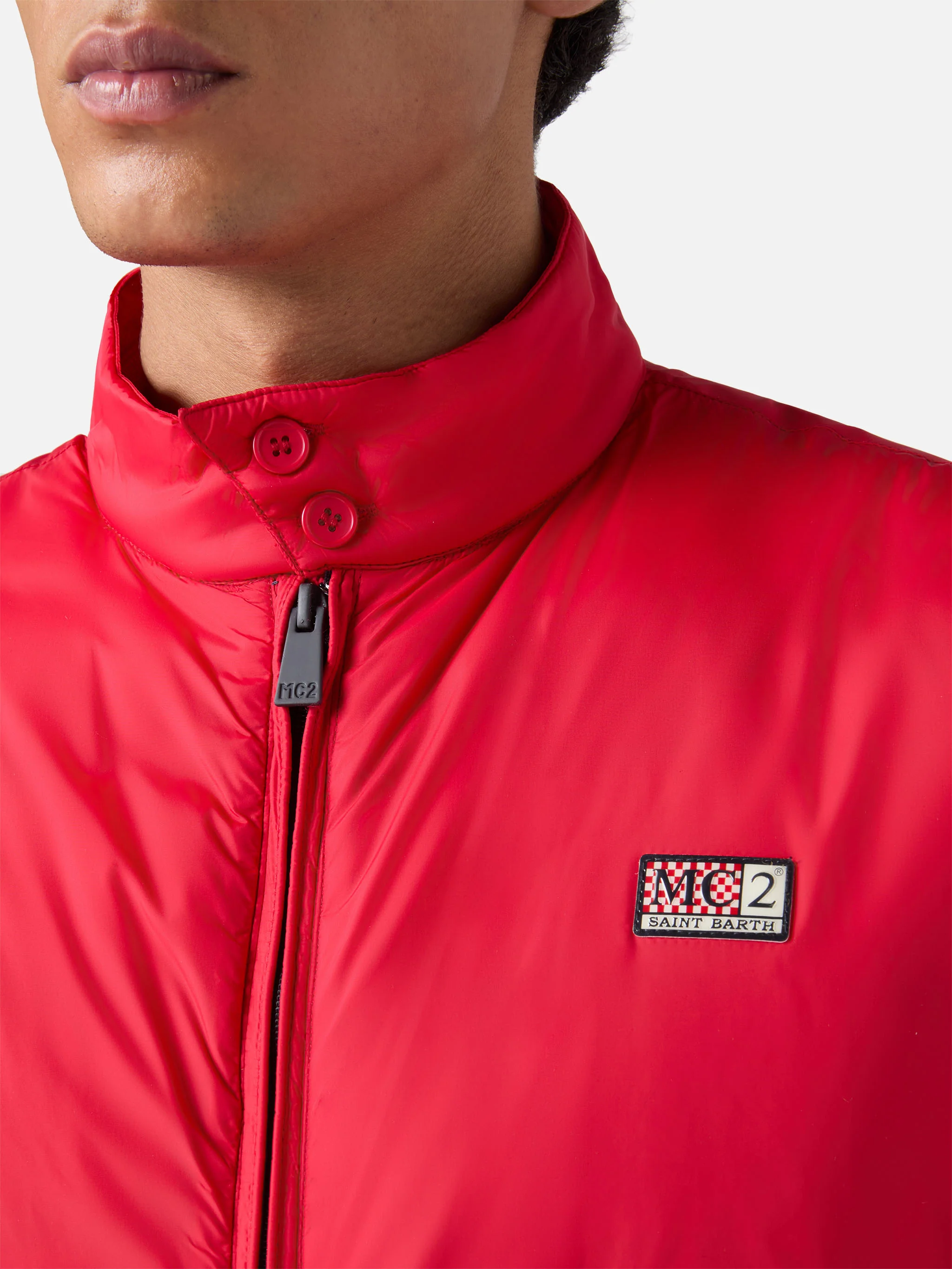 Jet lightweight bomber jacket in red - Image 3