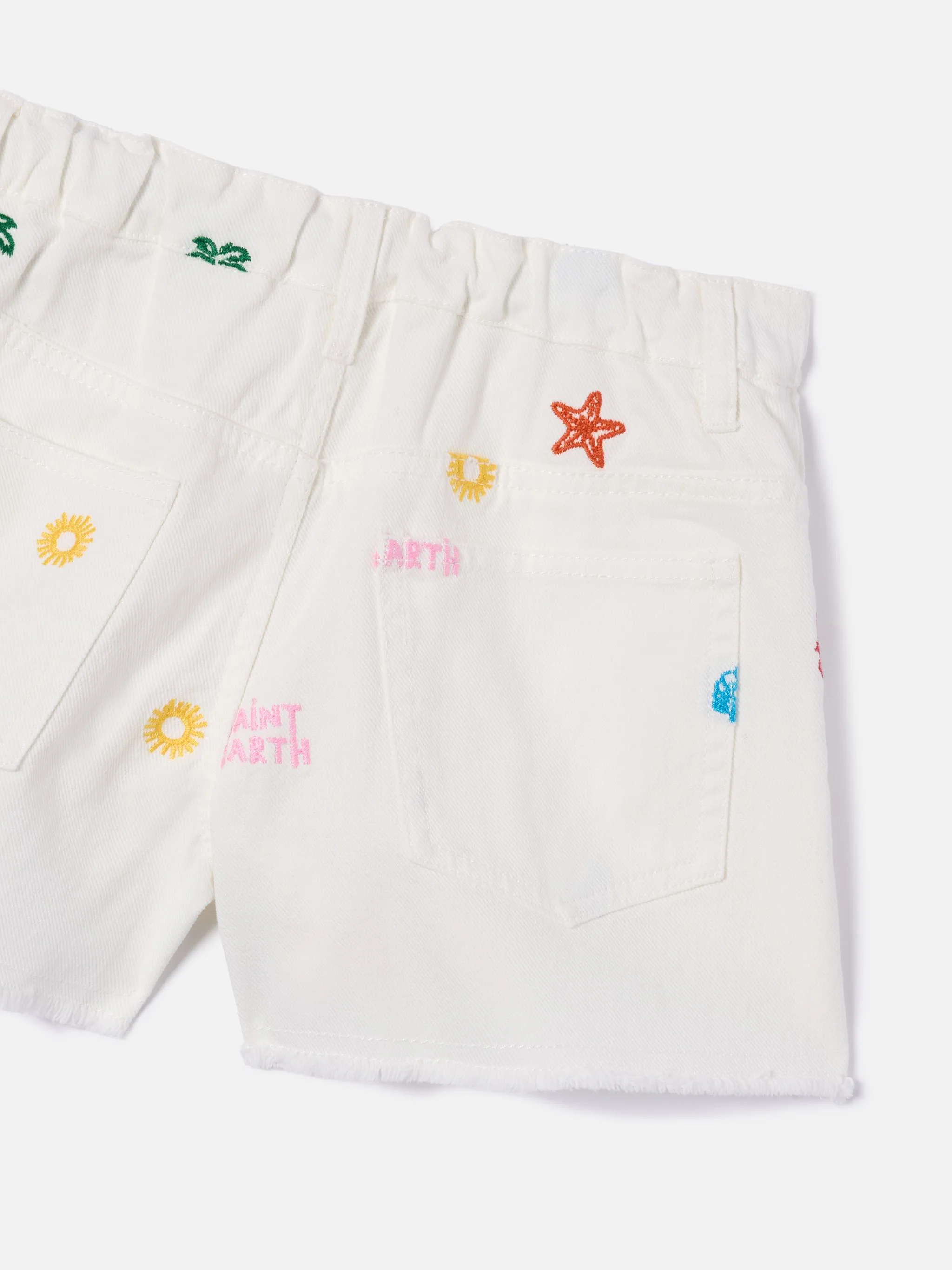 Kiko Jr Cotton shorts with multicolor embroidery - Image 2
