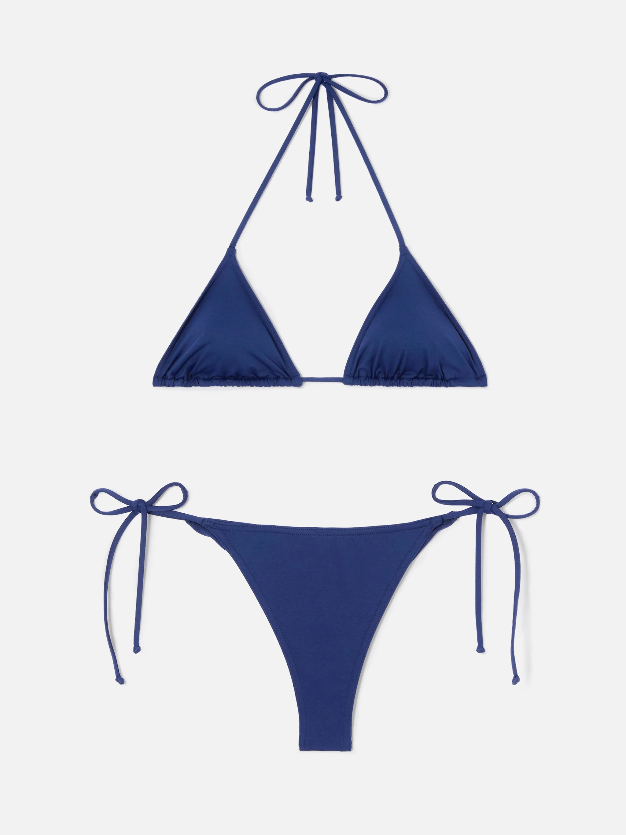 Leah Marielle navy blue bikini with ties