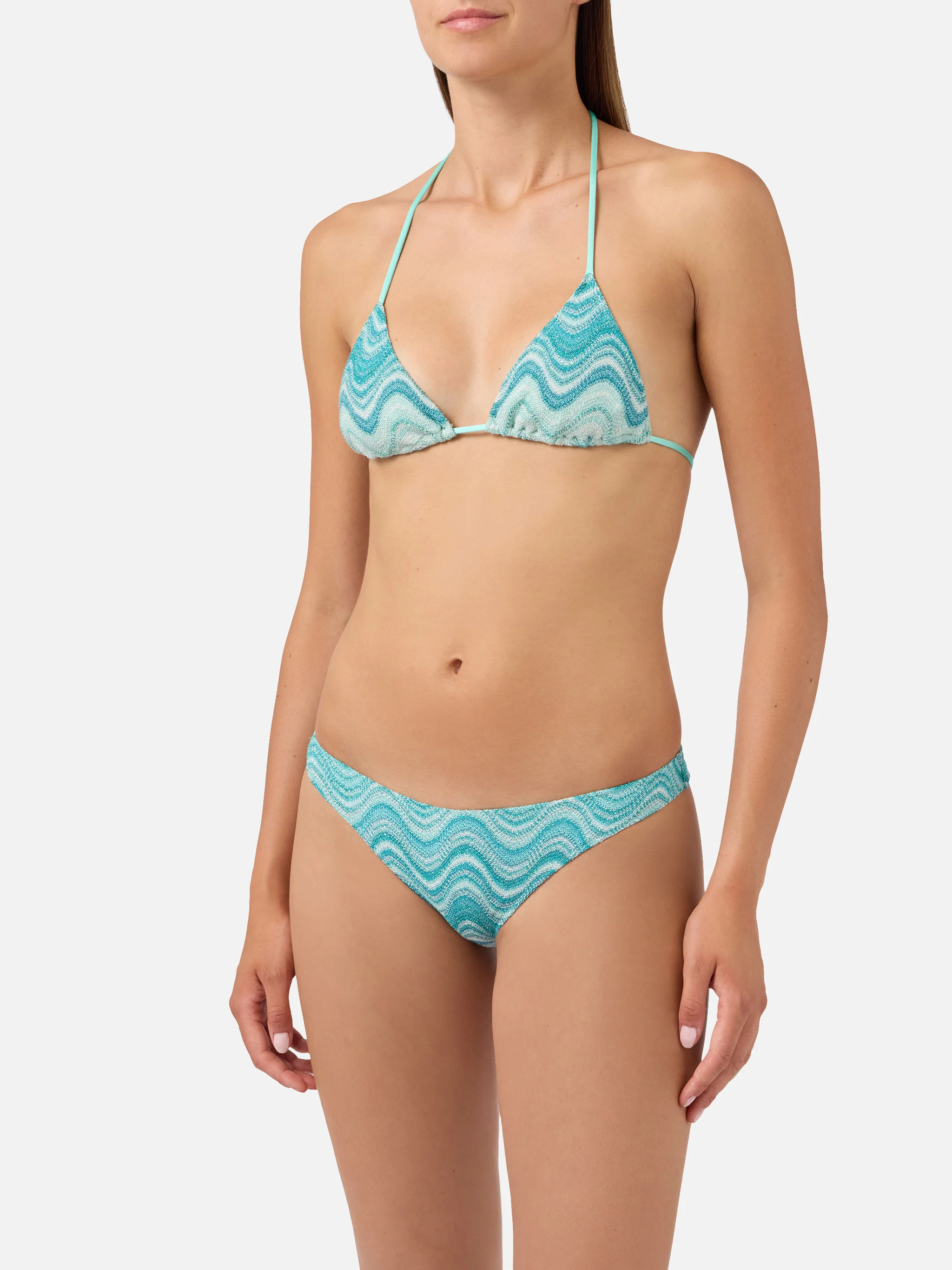 Leah Naomi water green raschel degradé bikini - Image 2