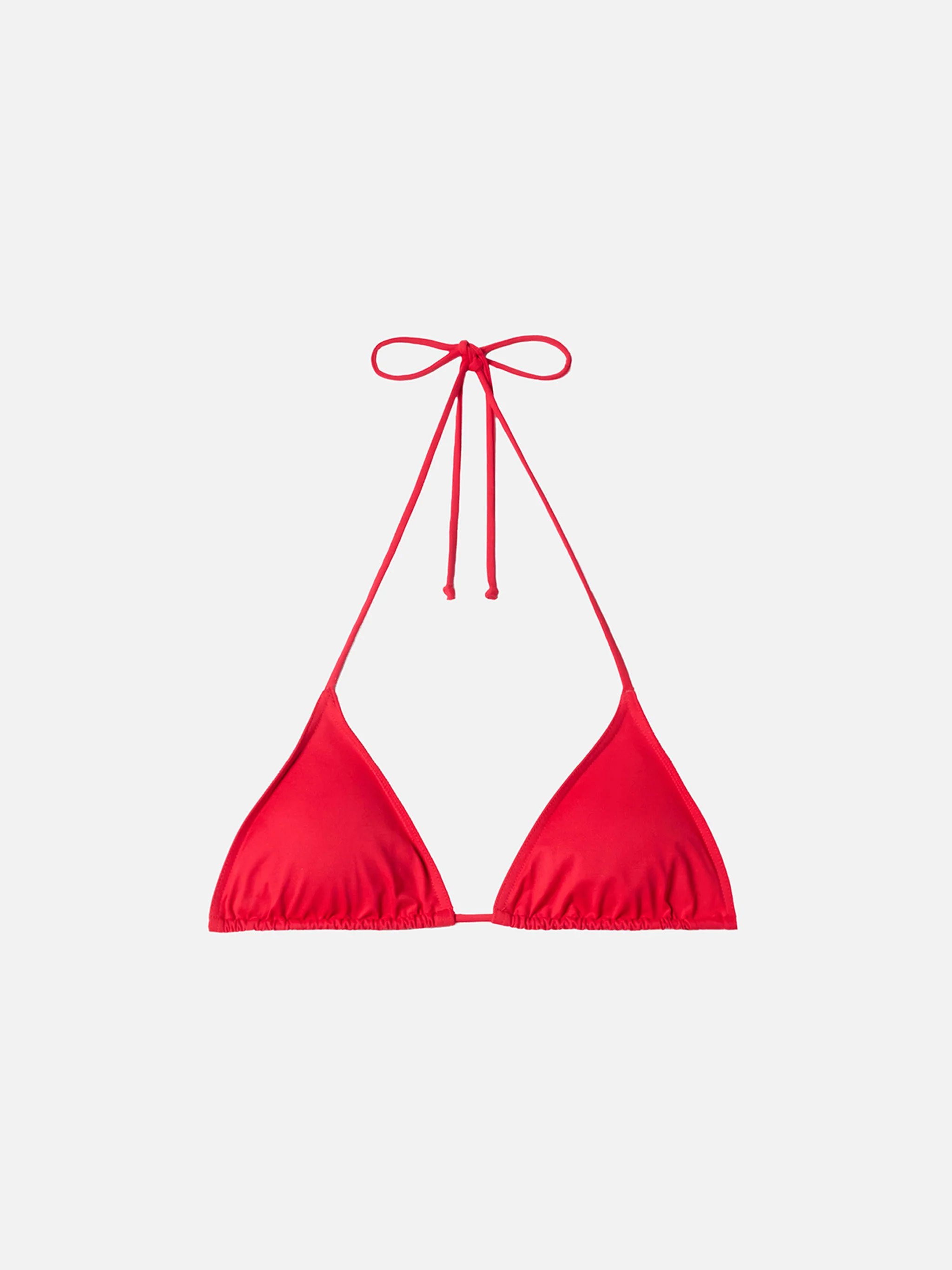 Leah red triangle top swimsuit