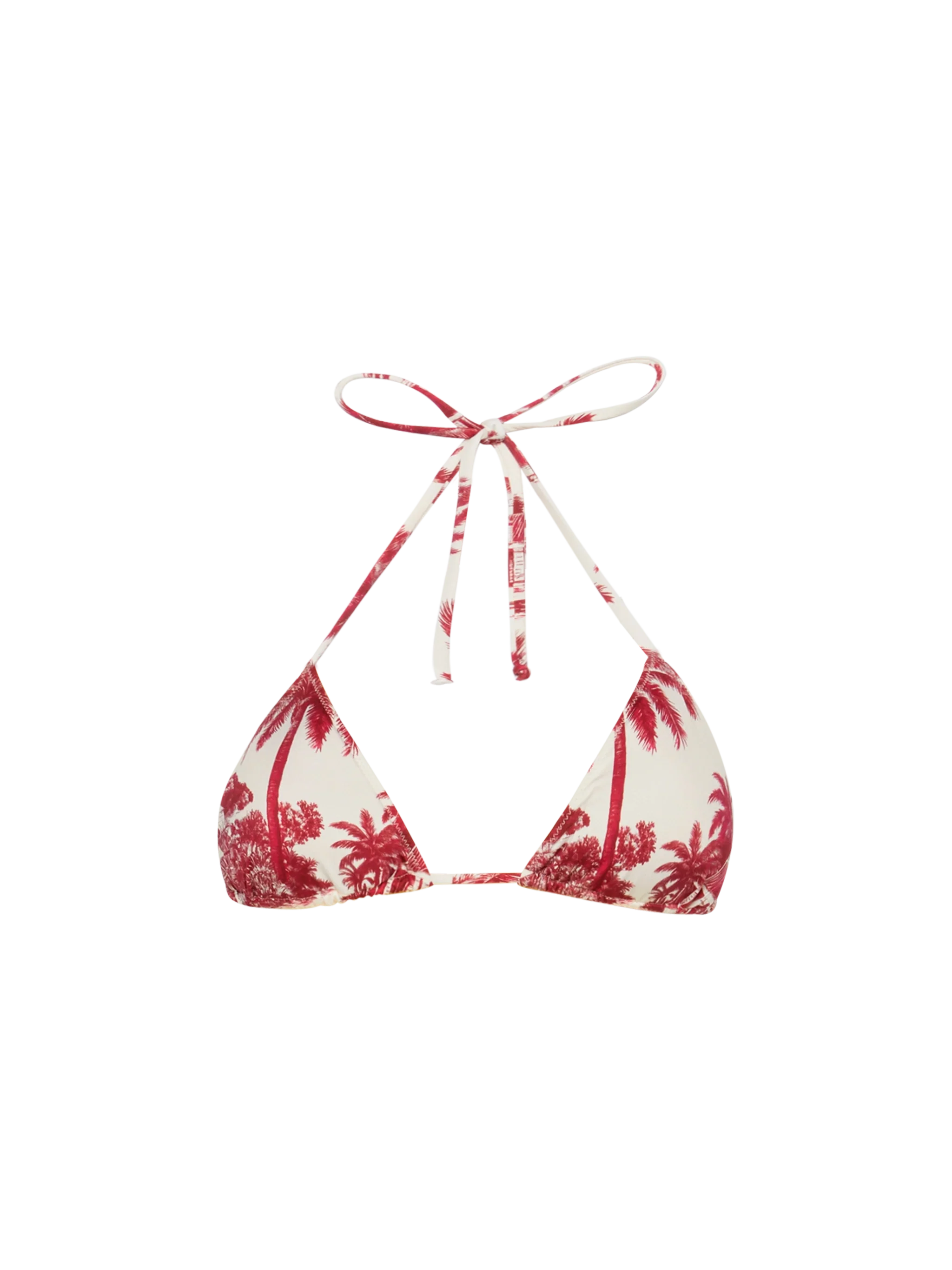 Leah triangle top swimsuit with toile de jouy print | AI CO-CREATED DESIGN BY RICKDICK - POWERED BY RED-EYE