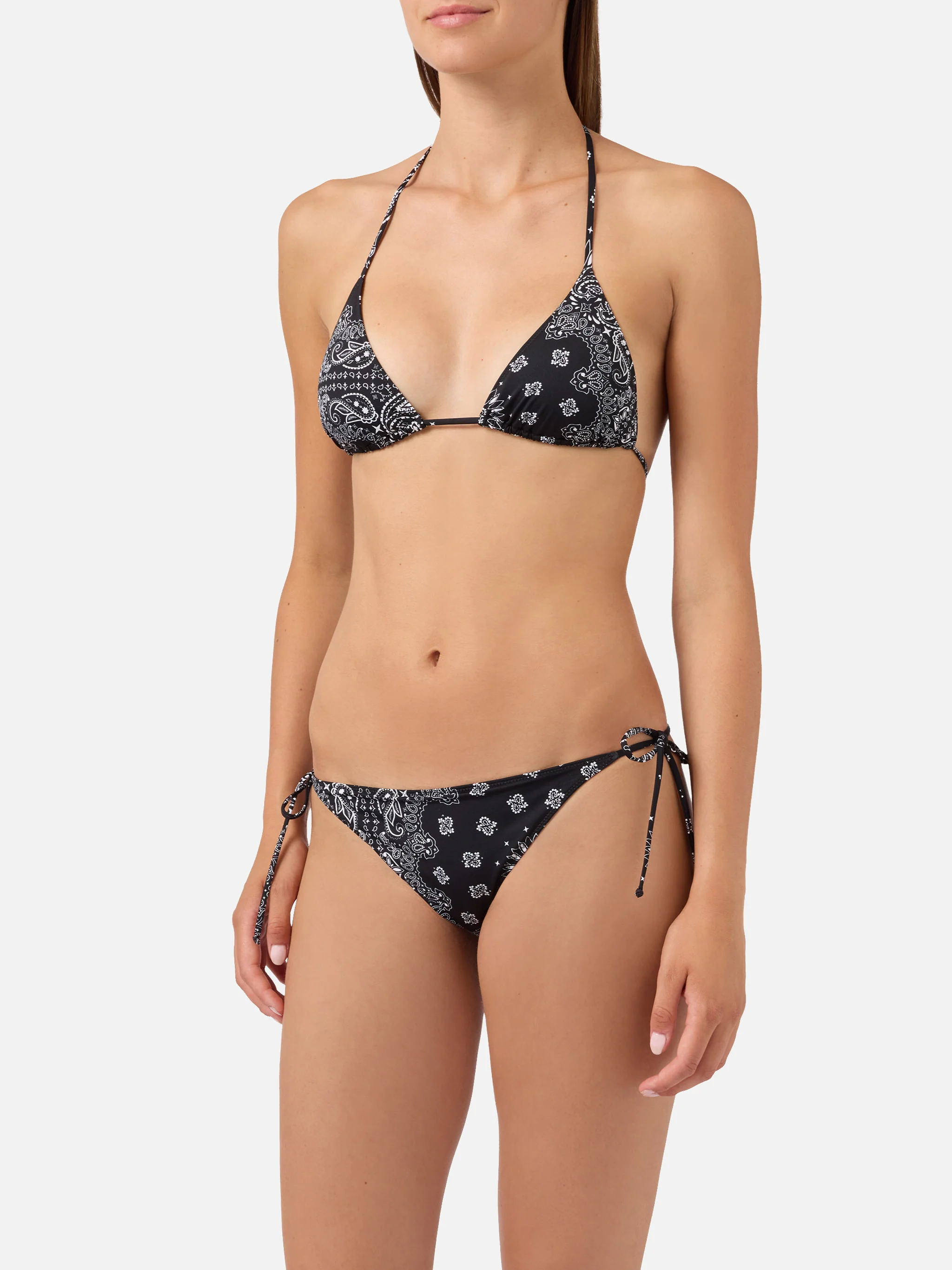 Leah Virgo black bandana print bikini - Image 2