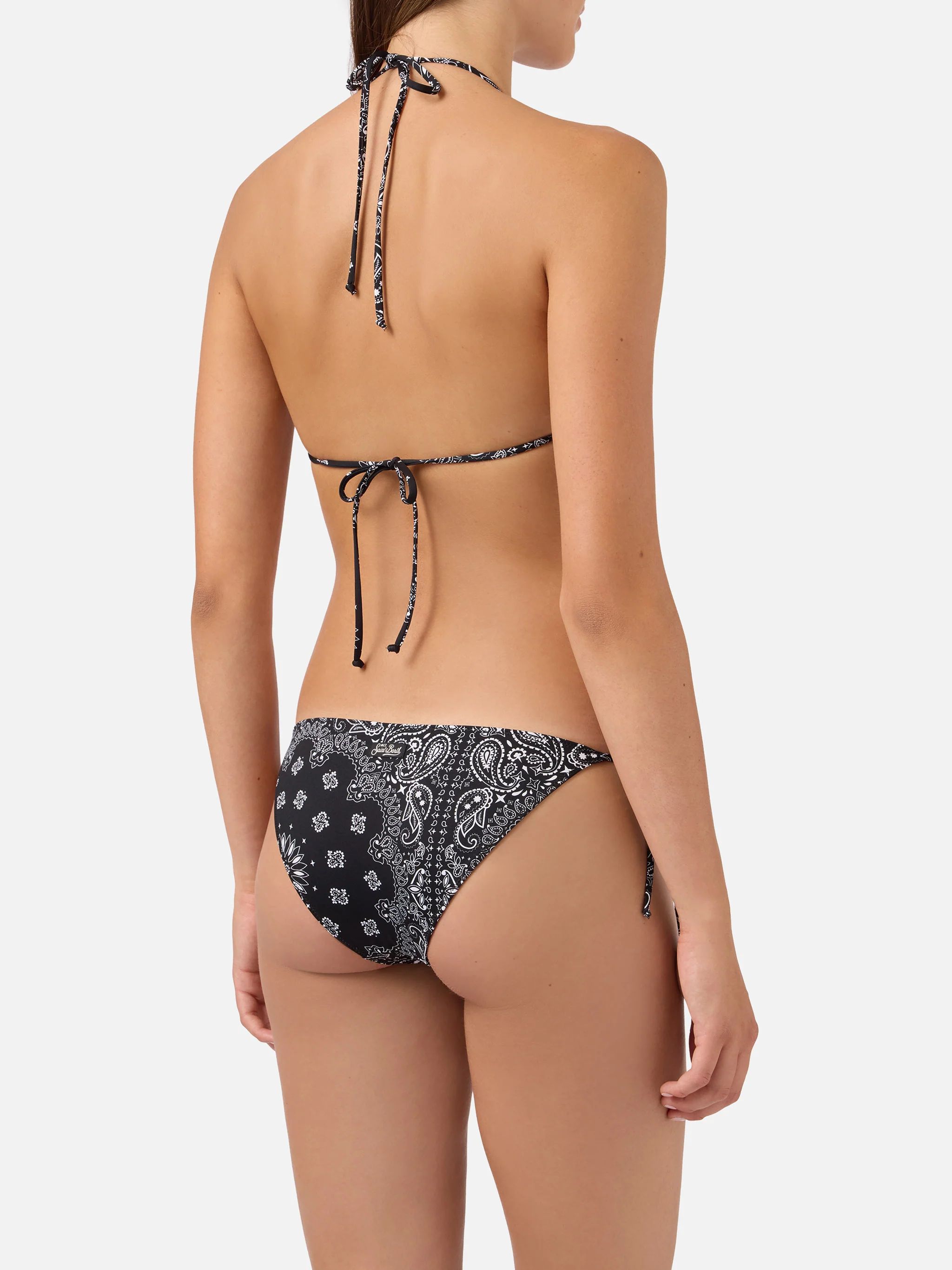 Leah Virgo black bandana print bikini - Image 4