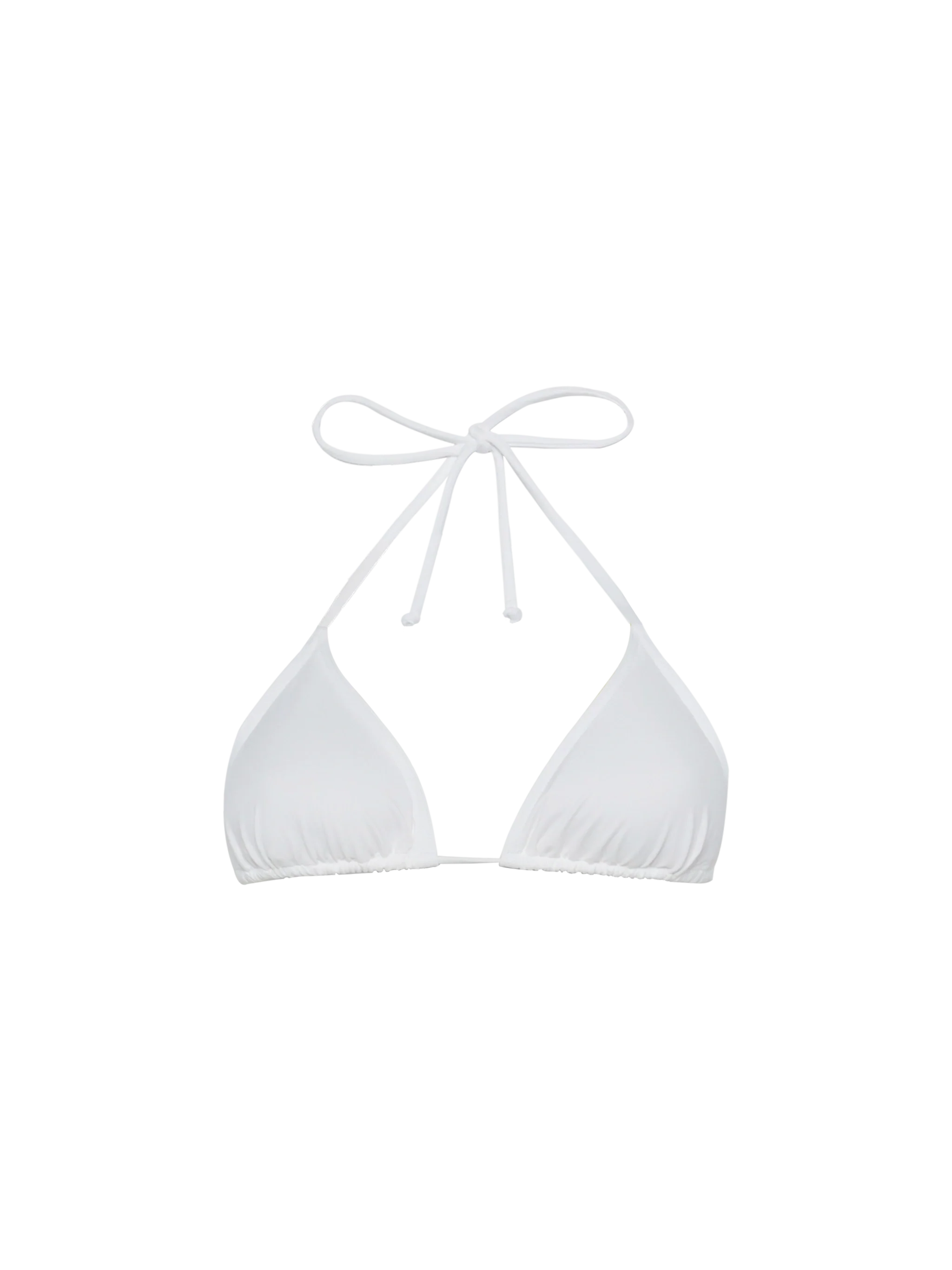 Leah white triangle top swimsuit
