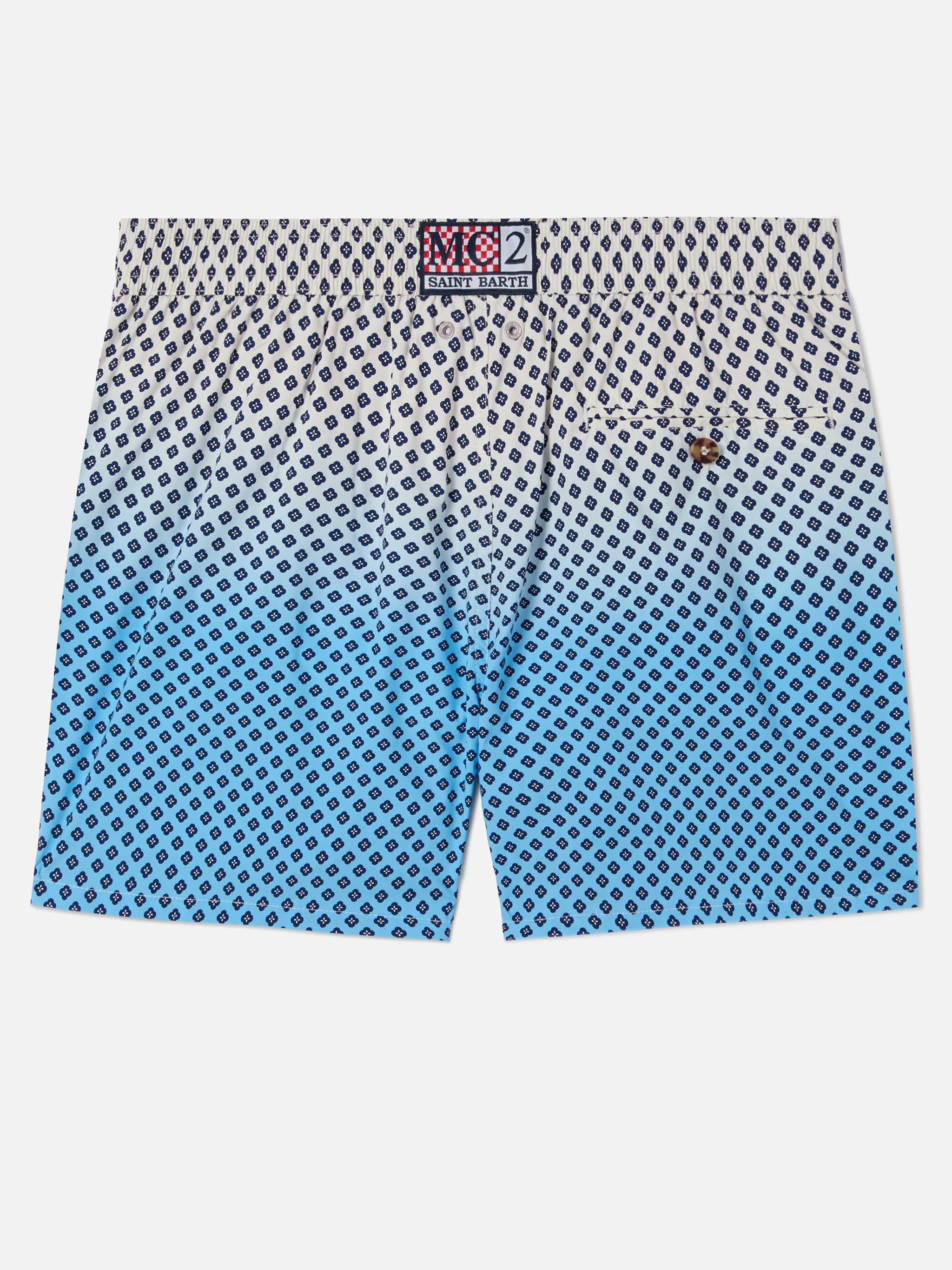 Lighting Micro swim shorts with geometric print on shaded background - Image 2