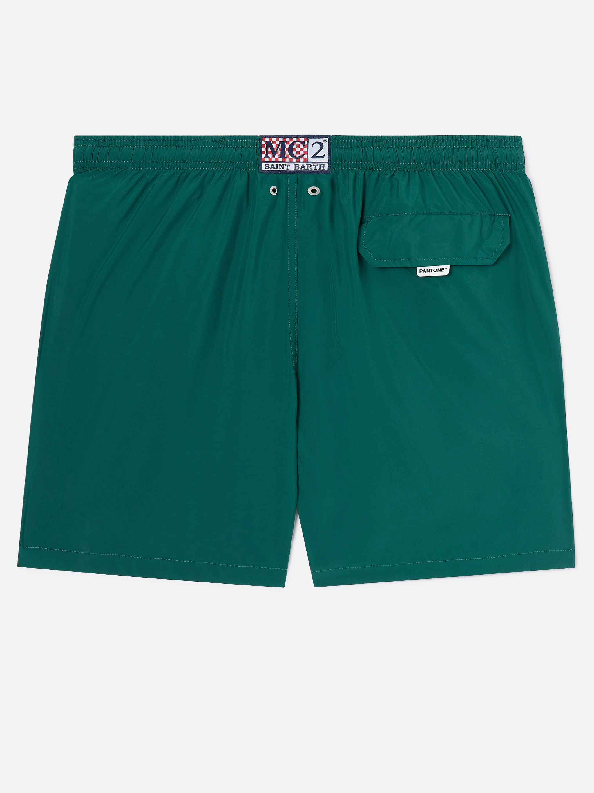 Lighting Pantone swim shorts in British green | PANTONE SPECIAL EDITION - Image 2