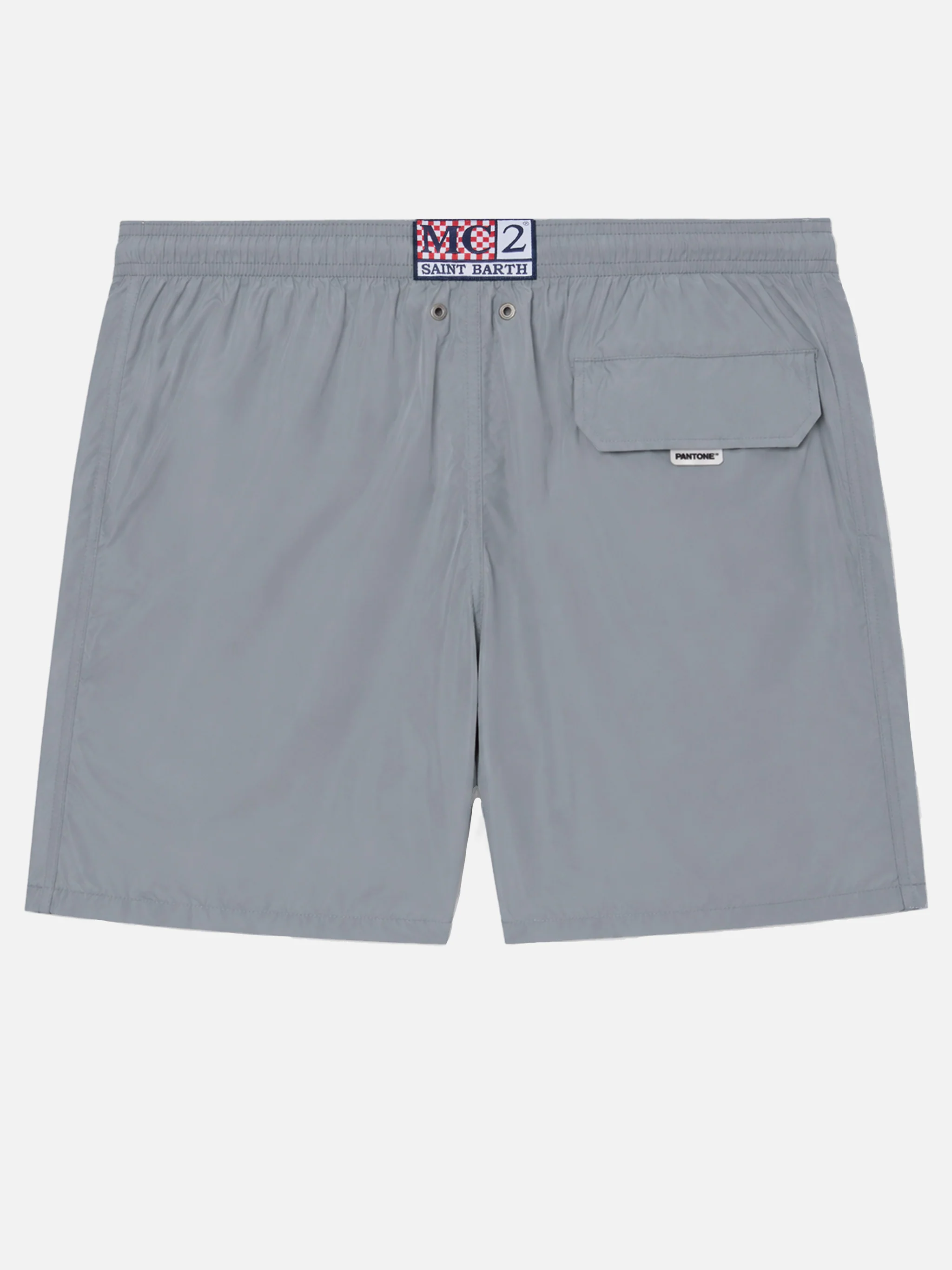 Lightweight fabric grey swim shorts Lighting Pantone | PANTONE® SPECIAL EDITION - Image 2
