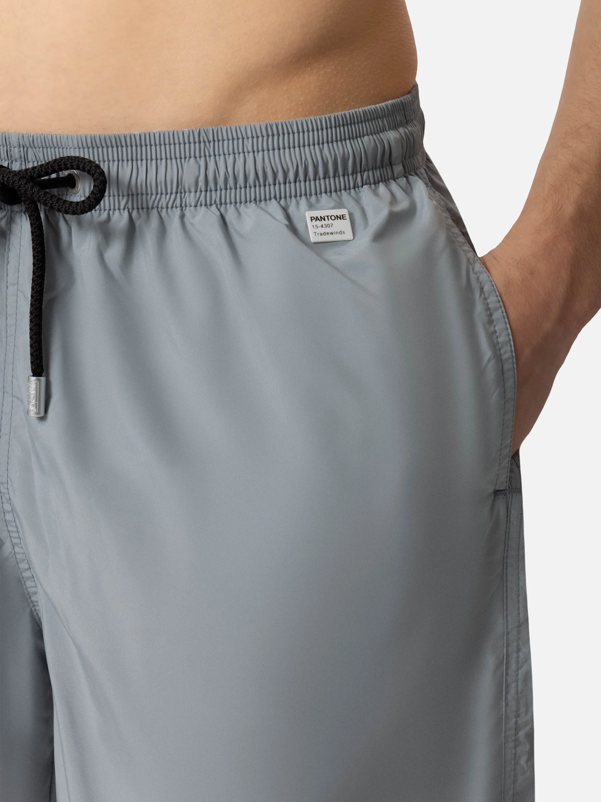 Lightweight fabric grey swim shorts Lighting Pantone | PANTONE® SPECIAL EDITION - Image 4