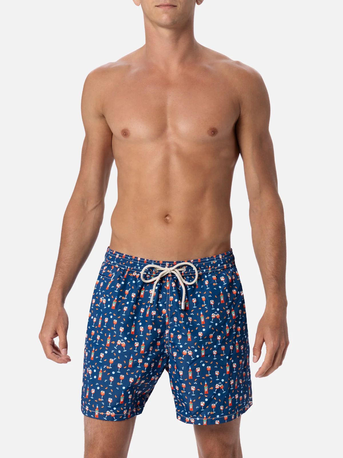 Lightweight fabric swim shorts Lighting with Aperol spritz print | APEROL SPECIAL EDITION - Image 3