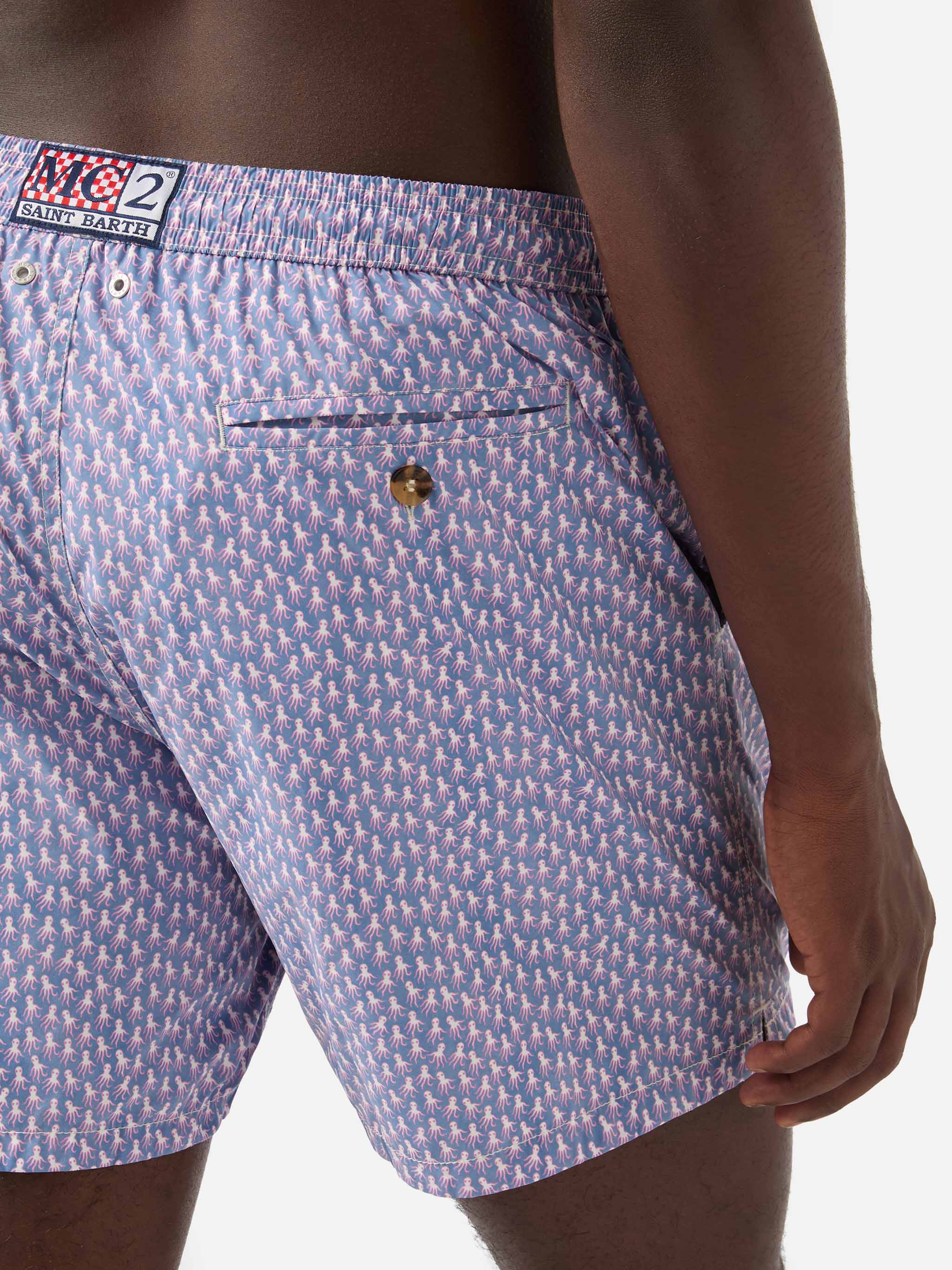 Lilac Lighting Micro swim shorts with all-over octopus print - Image 6