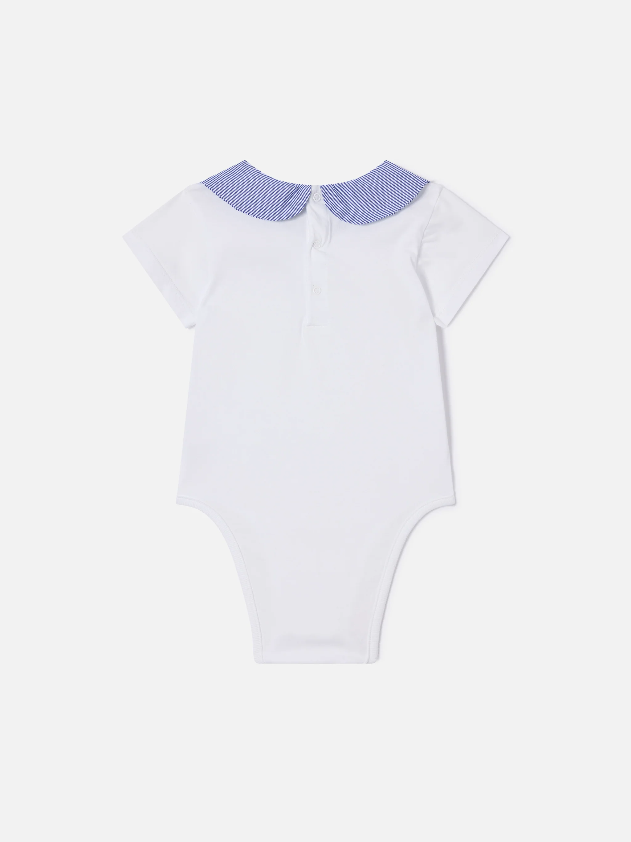 Lou organic cotton bodysuit with Mini Captain embroidery - Image 3