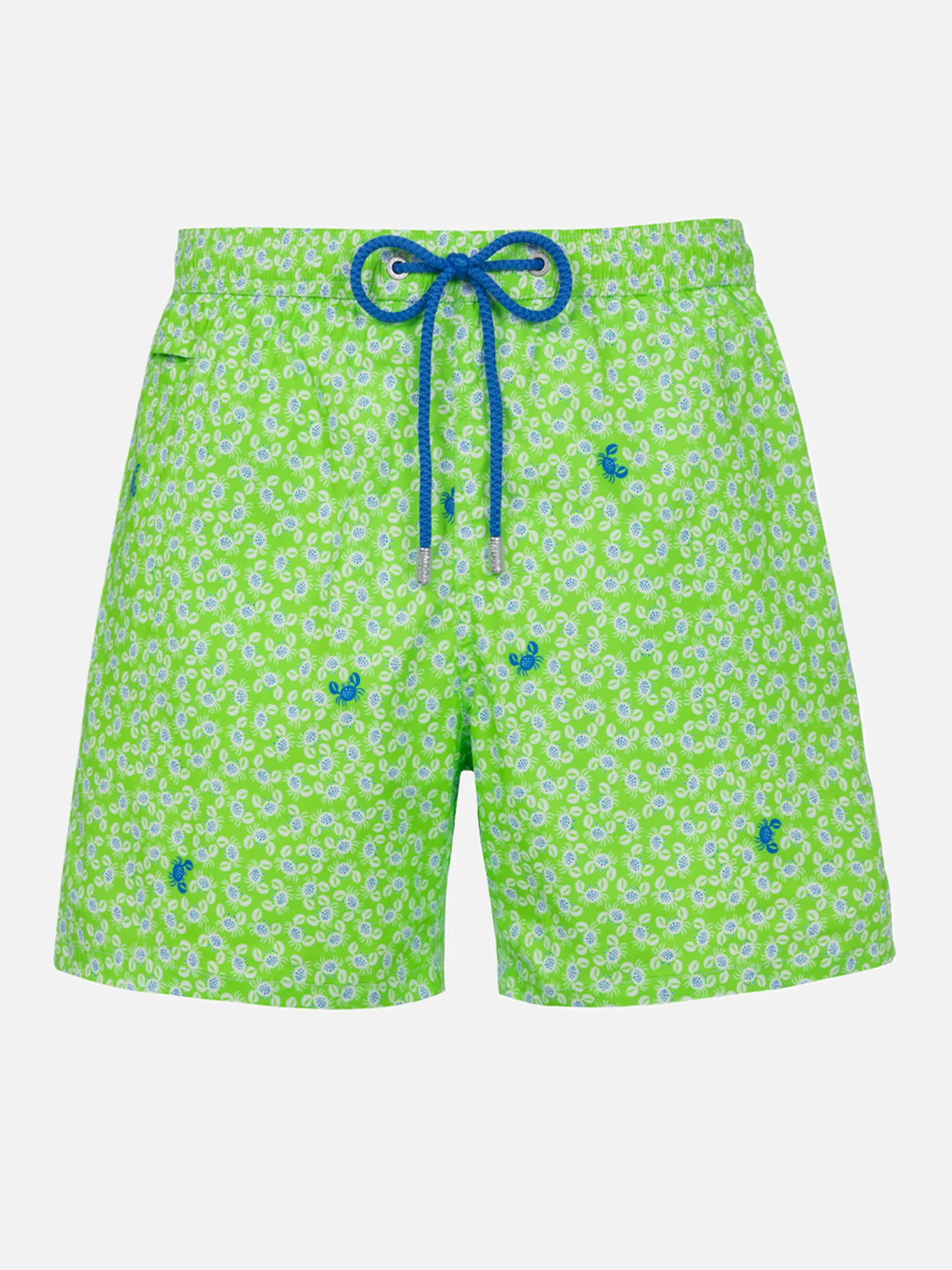 Comfort Light classic stretch swim shorts with crabs print