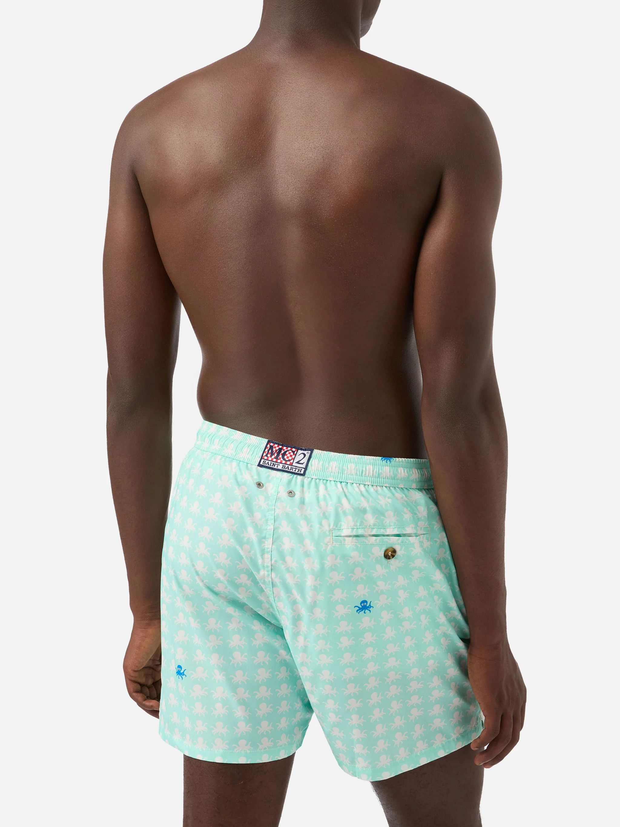Comfort Light swim shorts with octopus print - Image 5
