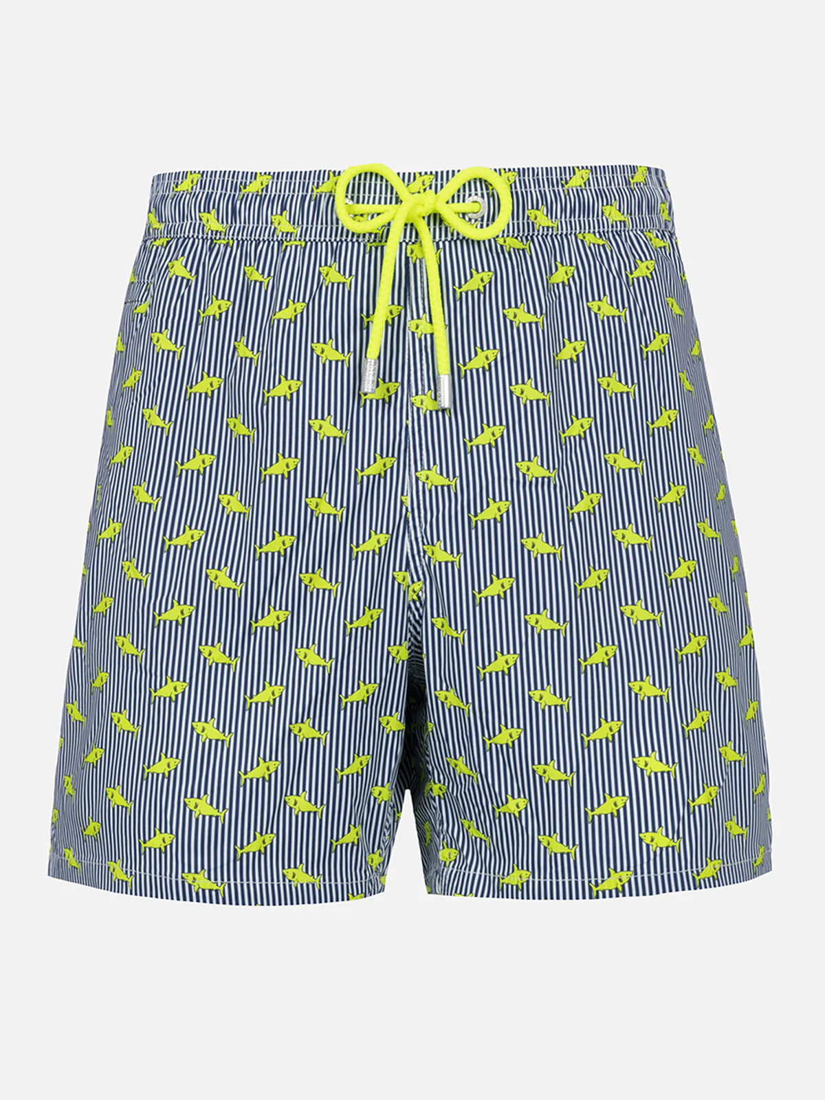 Comfort Light classic stretch swim shorts with sharks print