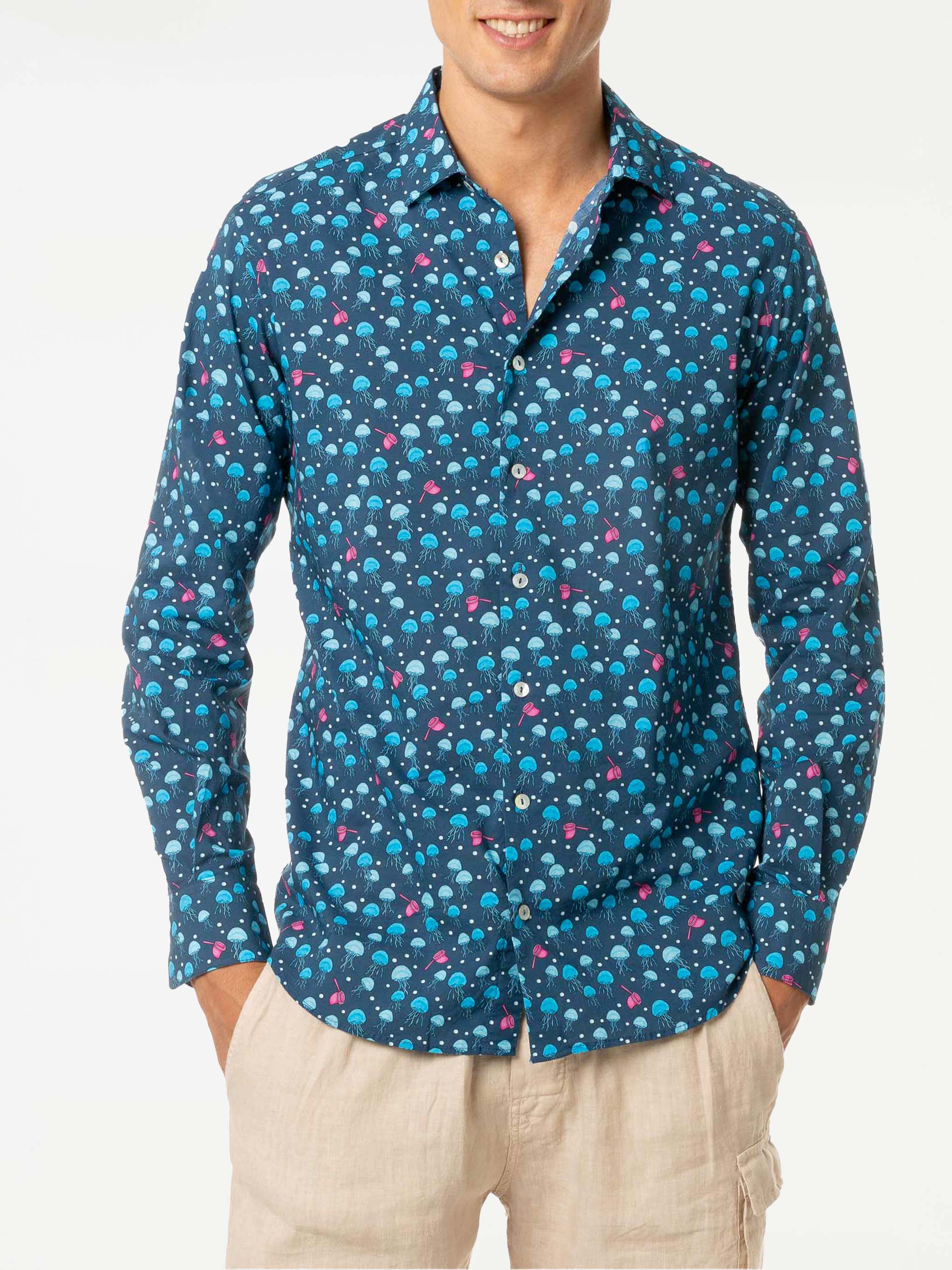 Sikelia jellyfish print shirt