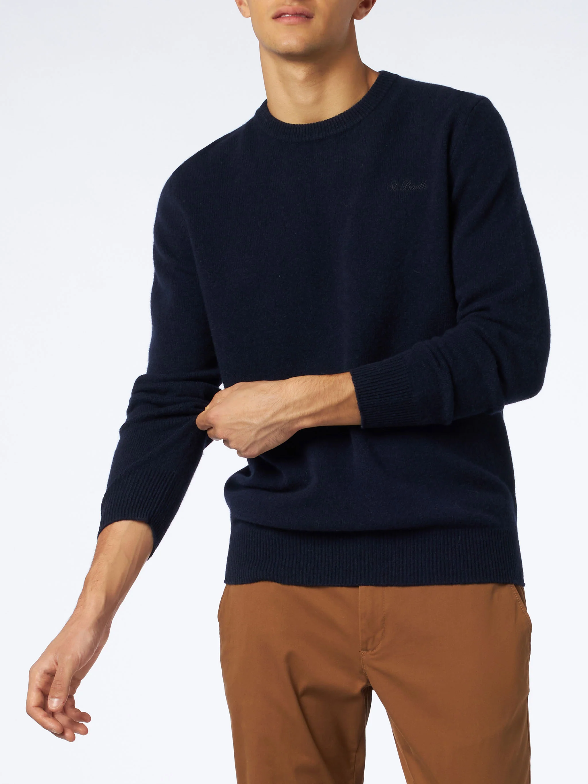 Blue sweater Regent in lambswool