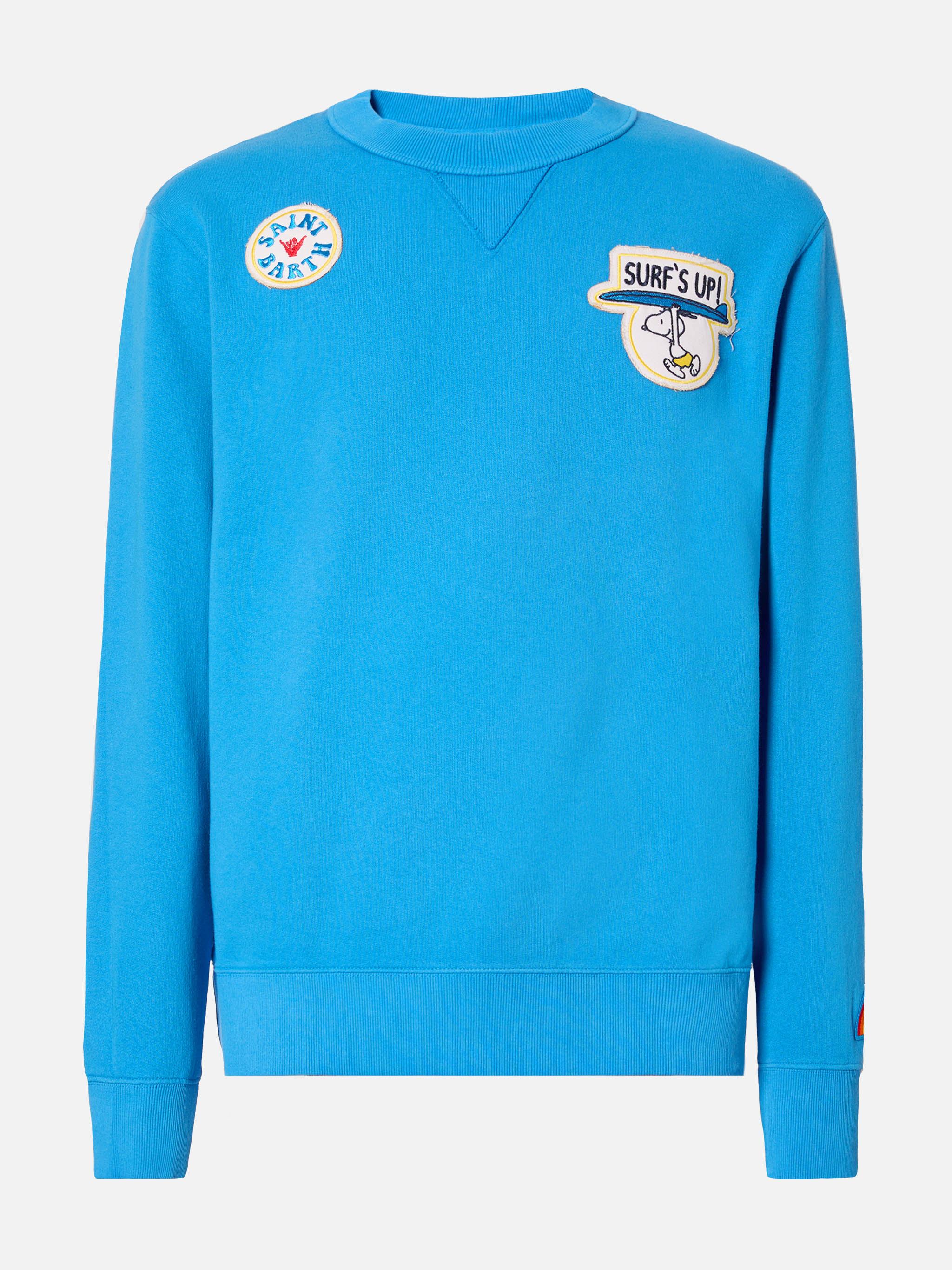 Man crewneck cotton fleece sweatshirt Cooper with embroidery - Image 5