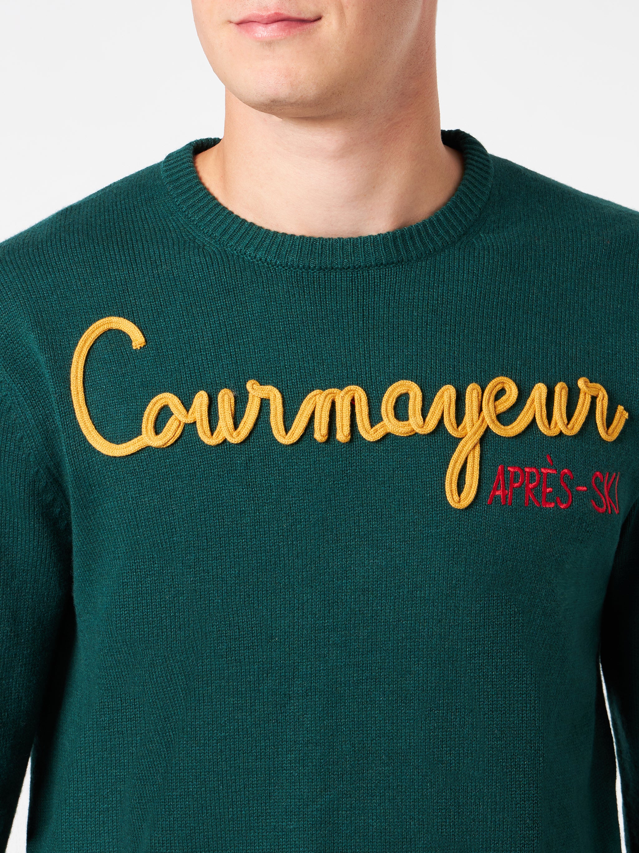 Heron green Courmayeur Après Ski sweater
