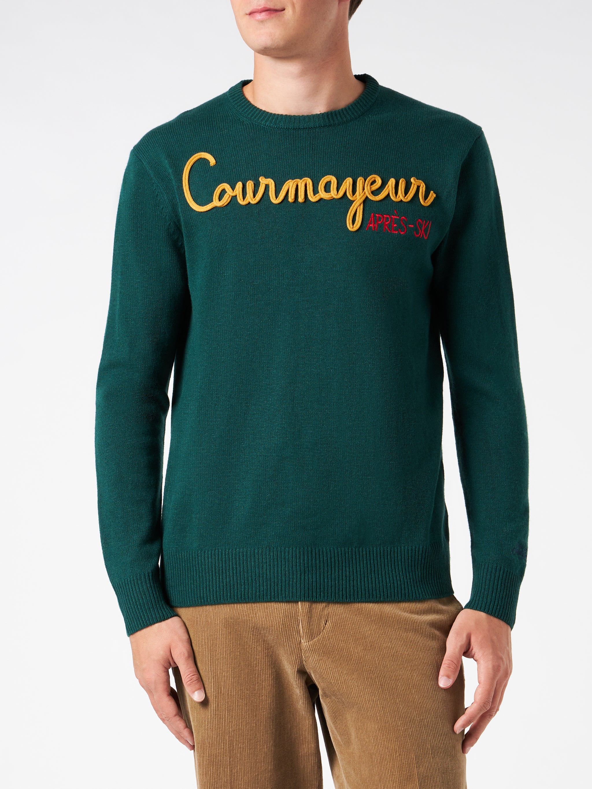 Heron green Courmayeur Après Ski sweater - Image 3