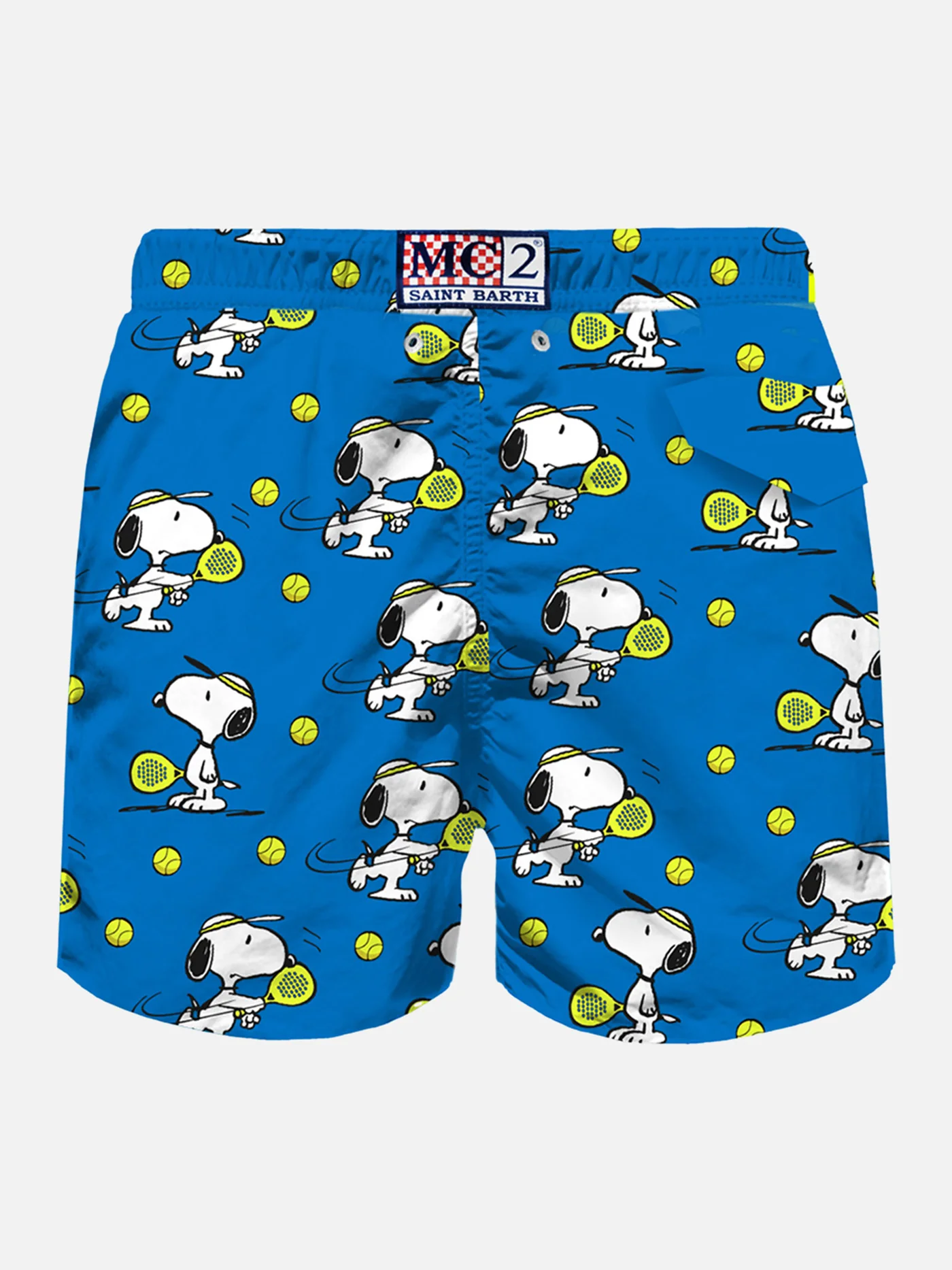 Man light fabric swim shorts with Snoopy Padel print | SNOOPY - PEANUTS™ SPECIAL EDITION - Image 2
