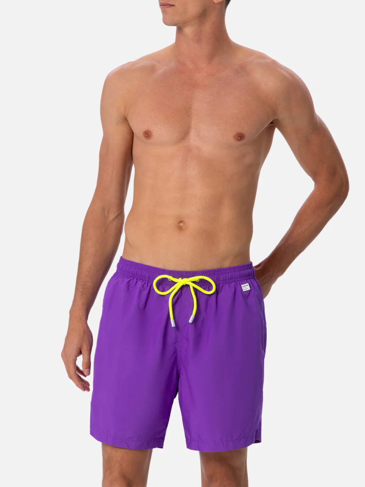 Man lightweight fabric purple swim shorts Lighting Pantone | PANTONE® SPECIAL EDITION - Image 4