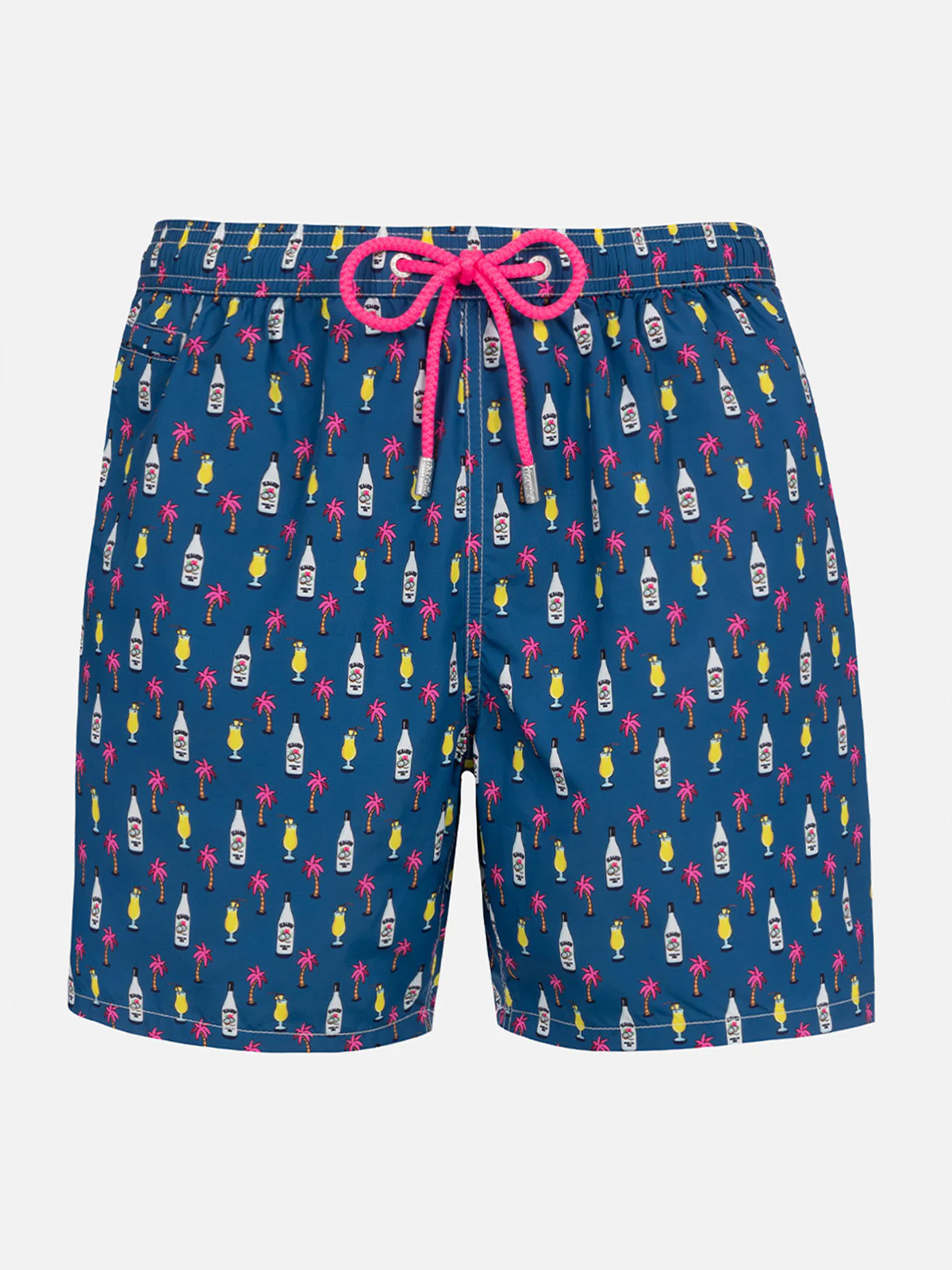 Lighting Micro Fantasy blue cocktail print swim shorts