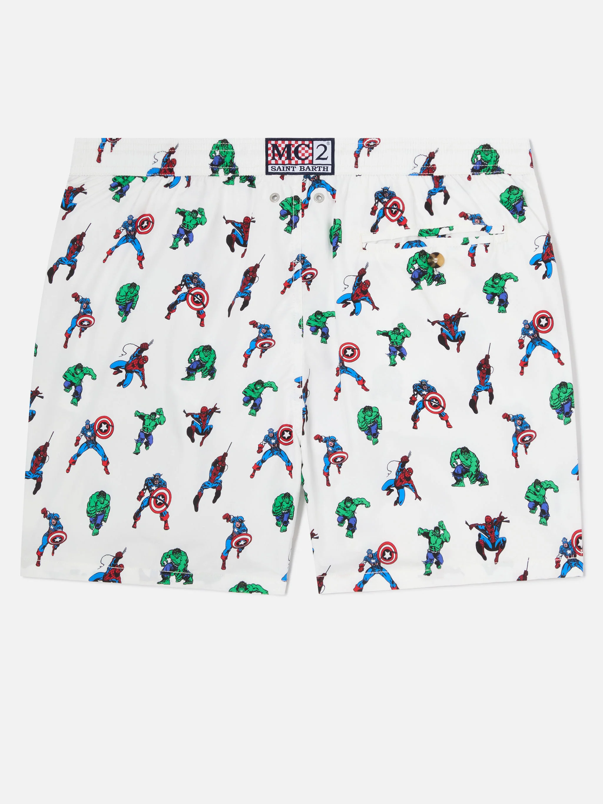 Lighting Micro Fantasy Marvel super heroes print swim shorts | Special Edition - Image 2
