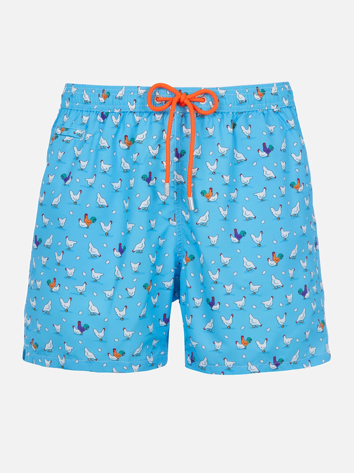 Lighting Micro Fantasy light blue rooster print swim shorts