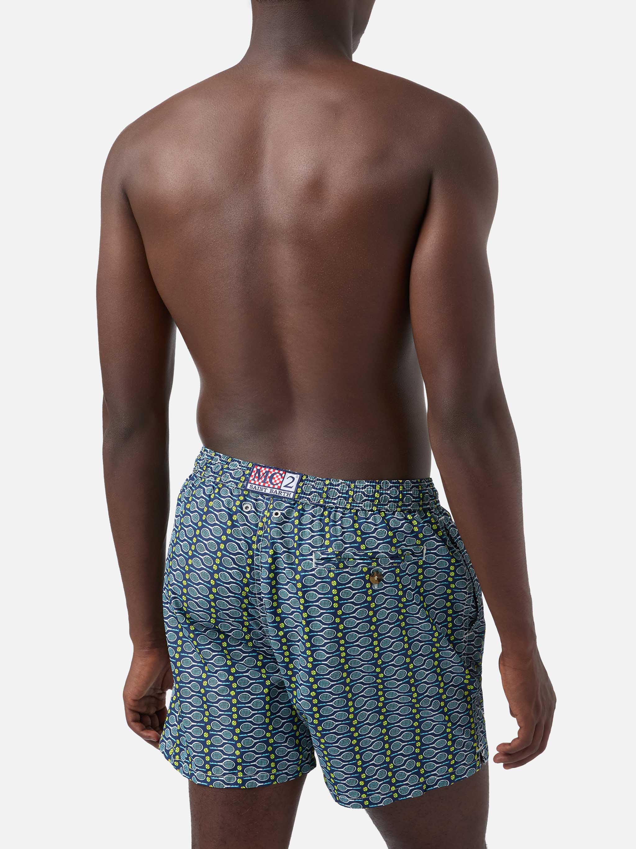 Lighting Micro Fantasy swim shorts with tennis print - Image 5