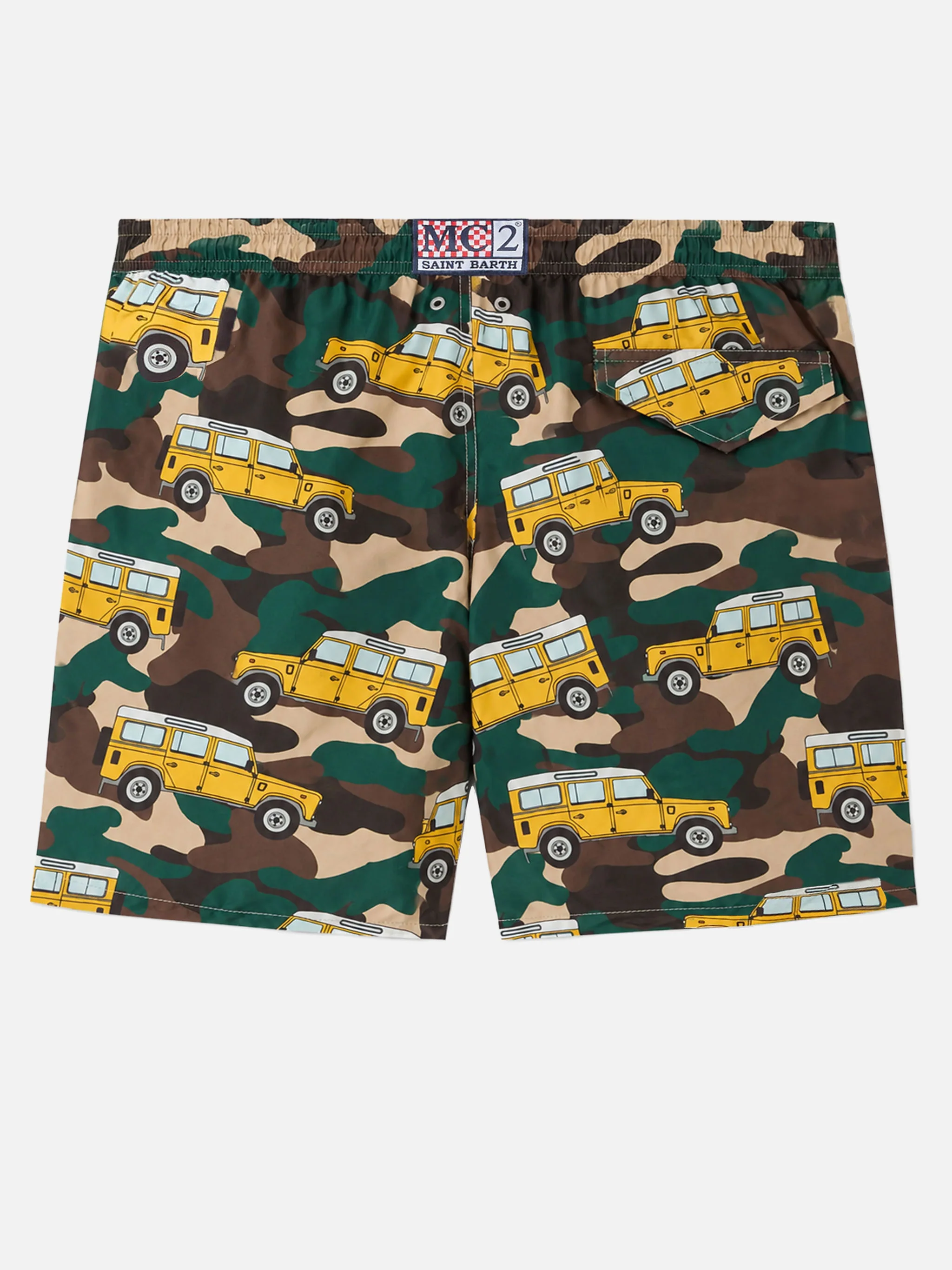 Lighting swim shorts with off-road car print - Image 2