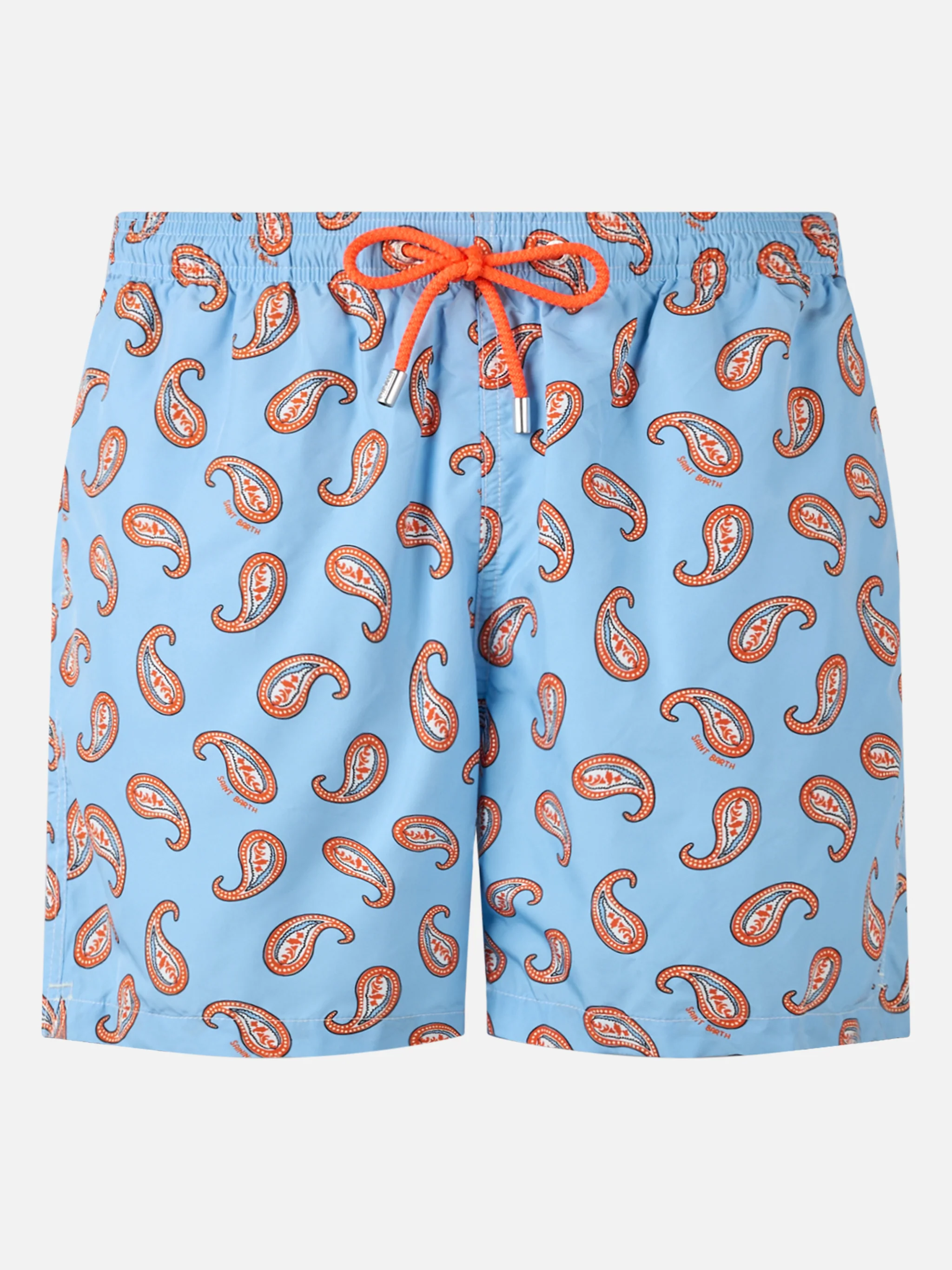 Lighting swim shorts with paisley print