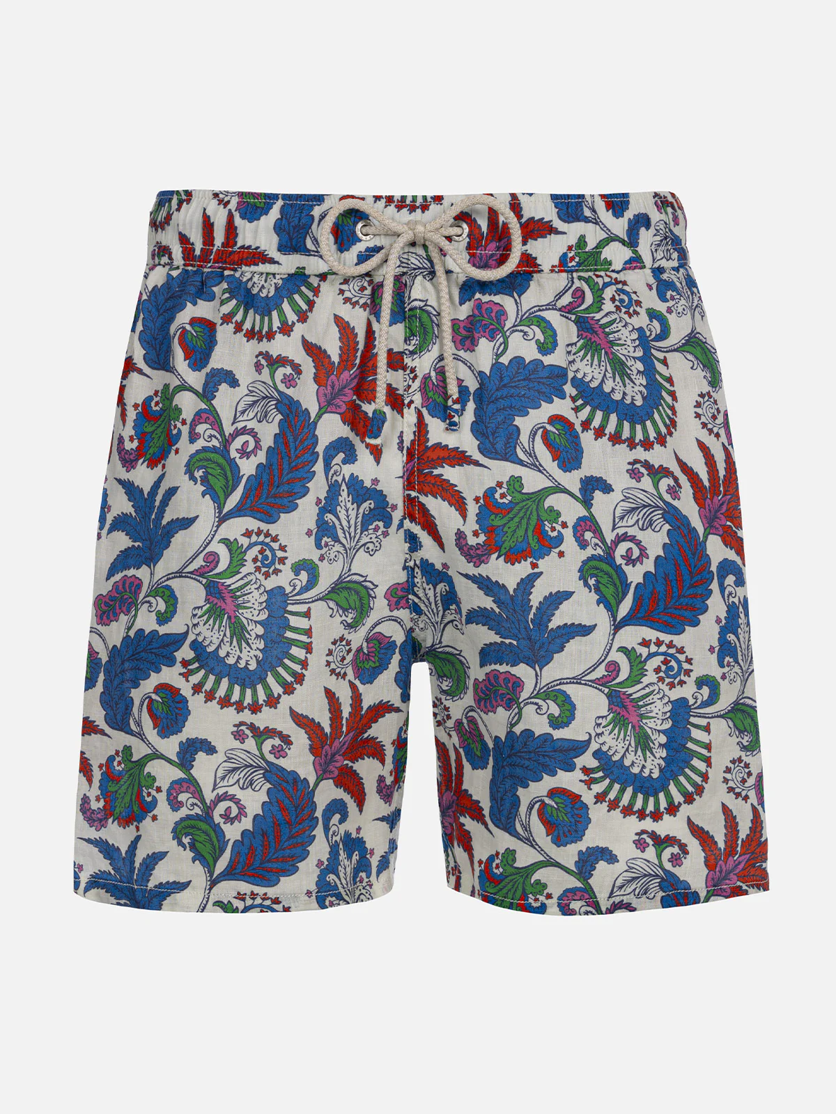 Gustavia floral linen swim shorts