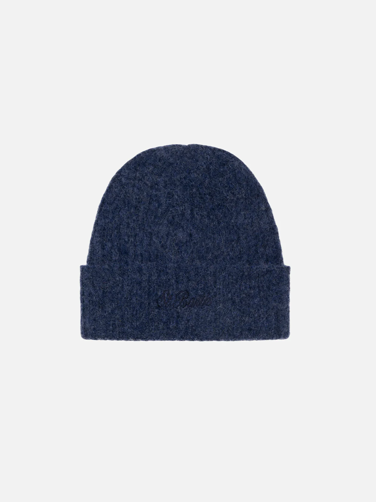 Wengen navy blue stretch alpaca hat