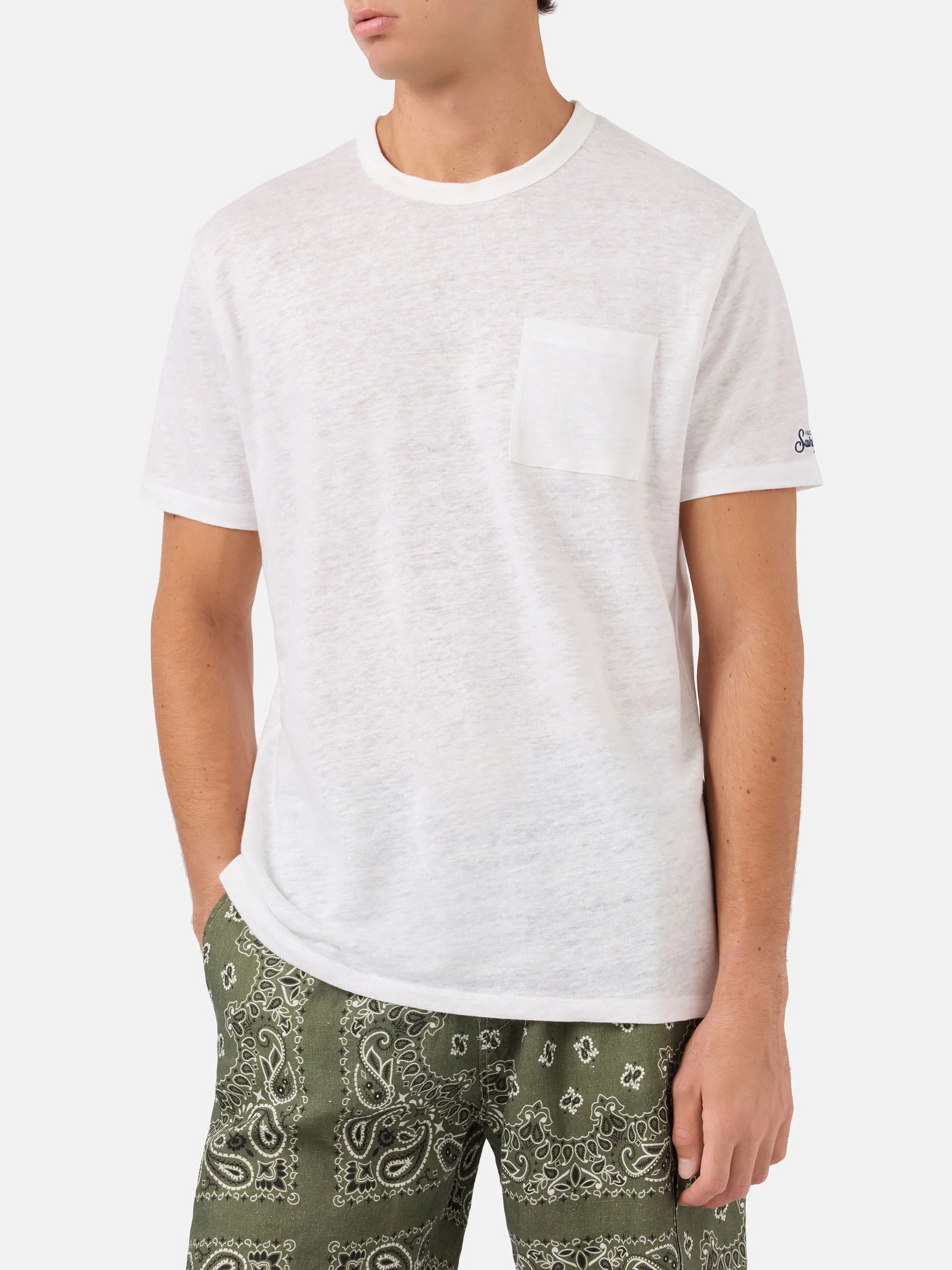 Ecstasea off-white linen jersey t-shirt - Image 2