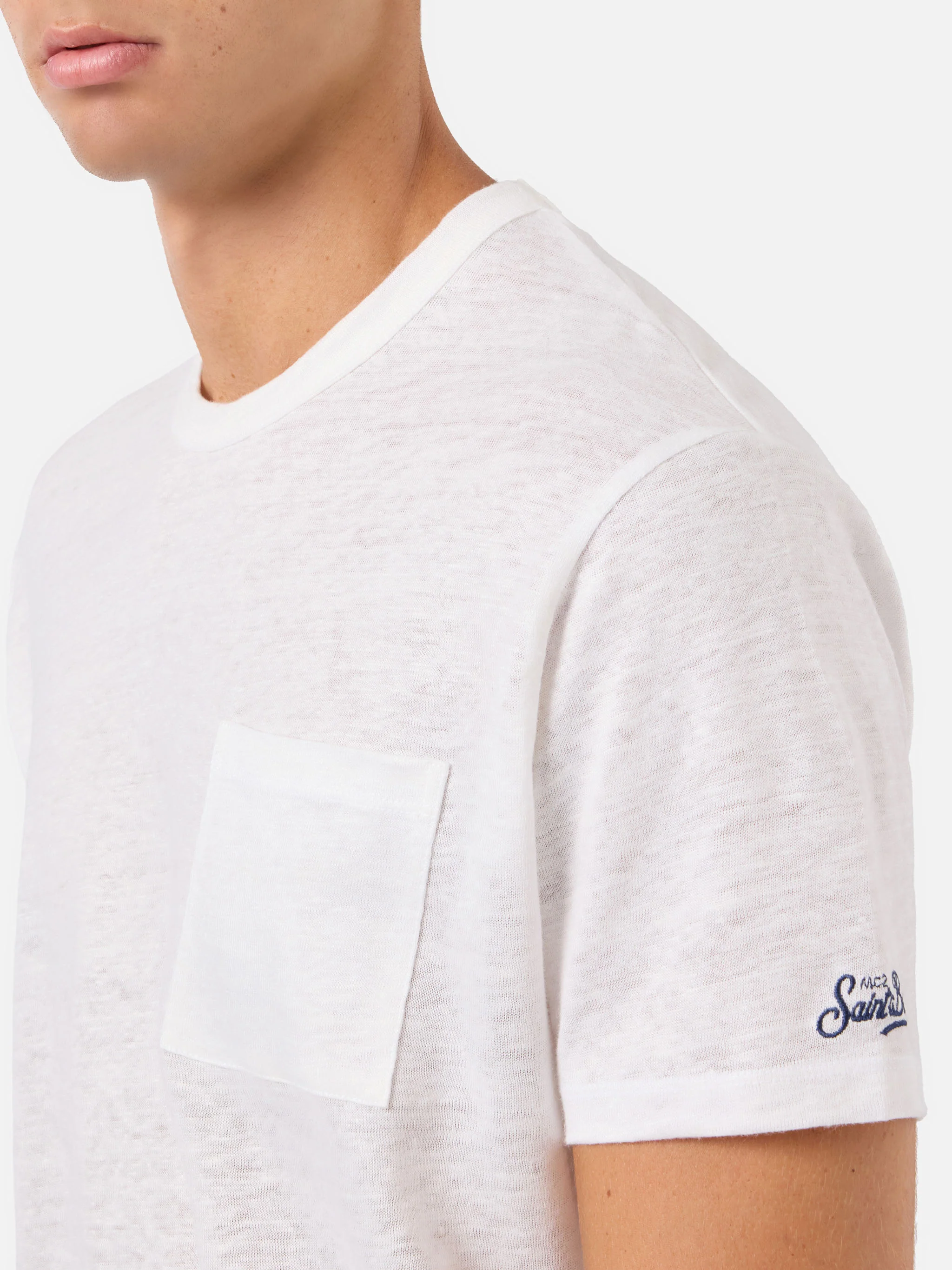 Ecstasea off-white linen jersey t-shirt - Image 3