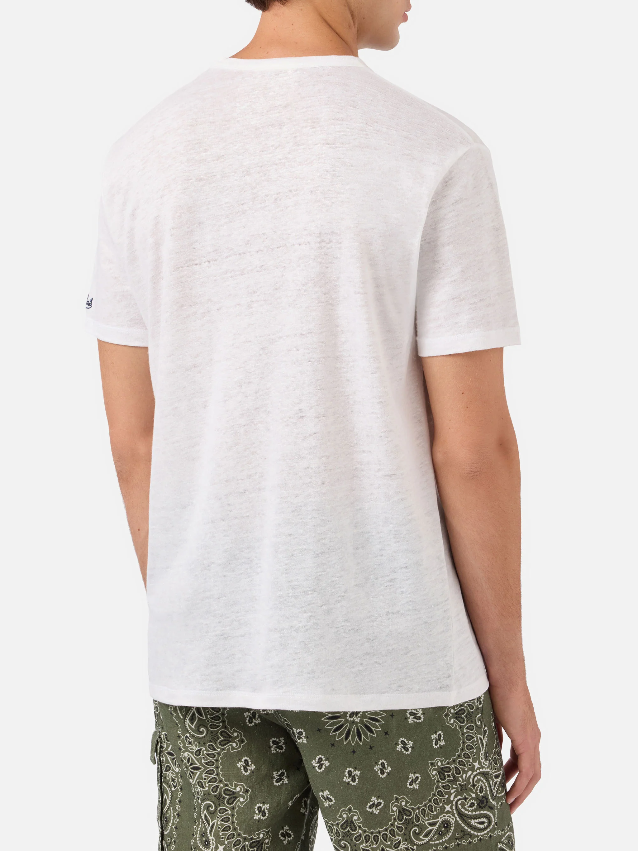 Ecstasea off-white linen jersey t-shirt - Image 4