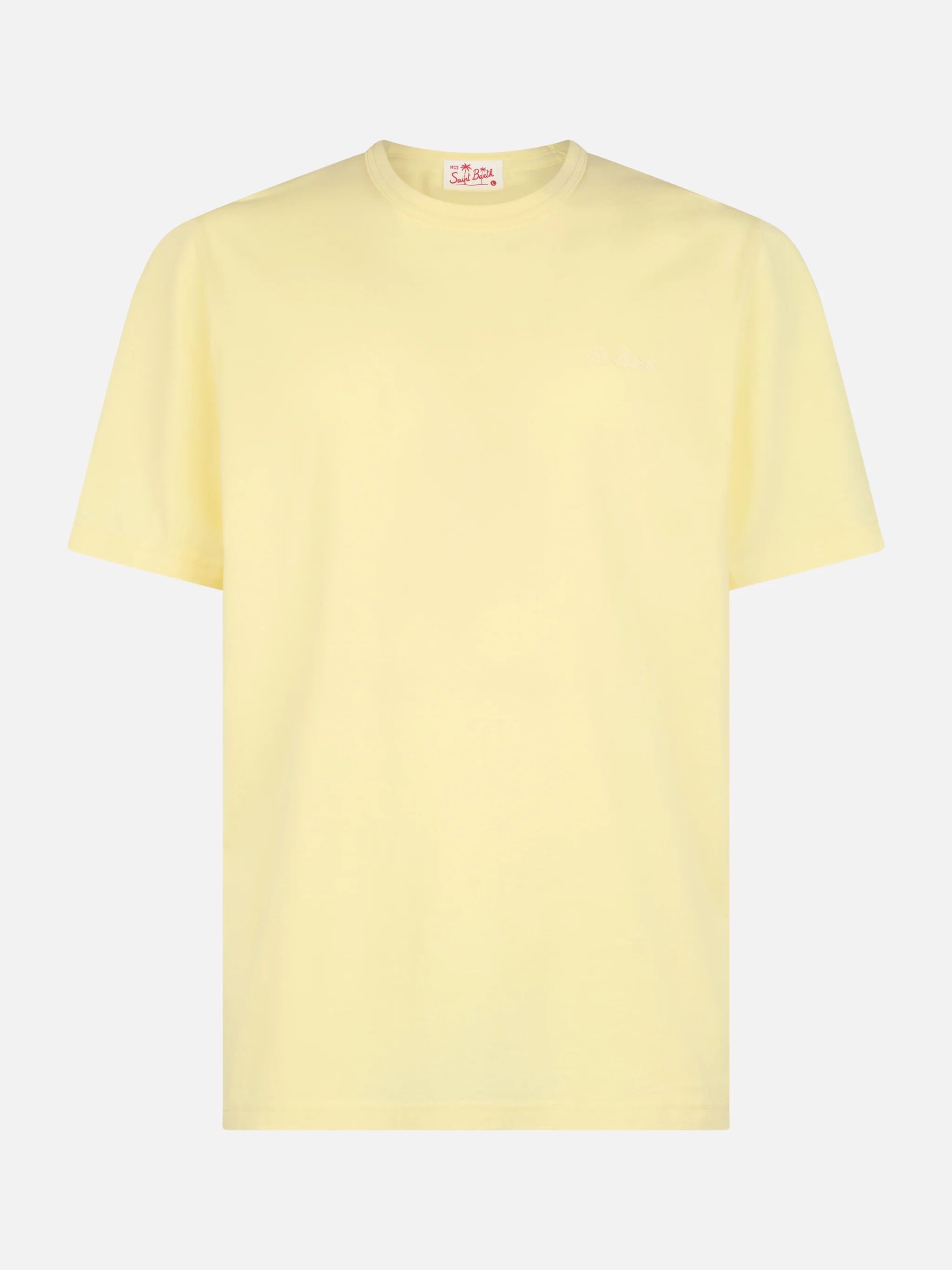 Dover pale yellow cotton t-shirt