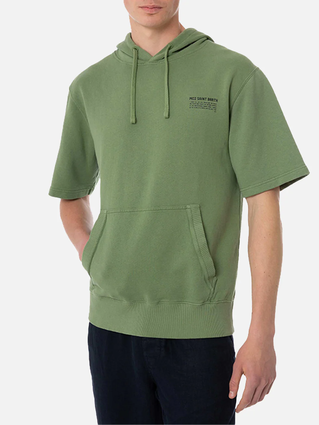 Mike green short-sleeve hoodie