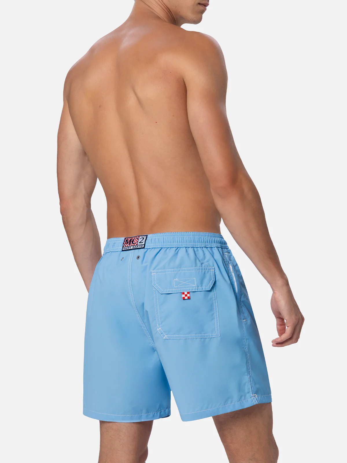 Sky blue classic light swim shorts Patmos - Image 5