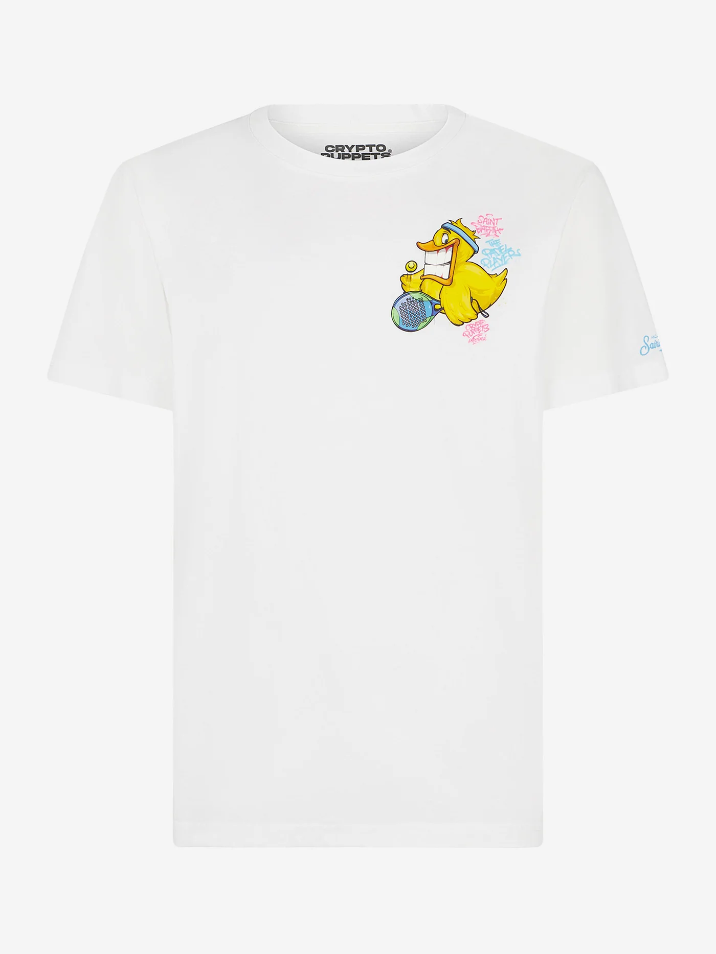 Portofino white cotton Crypto duck padel t-shirt | Special Edition - Image 5
