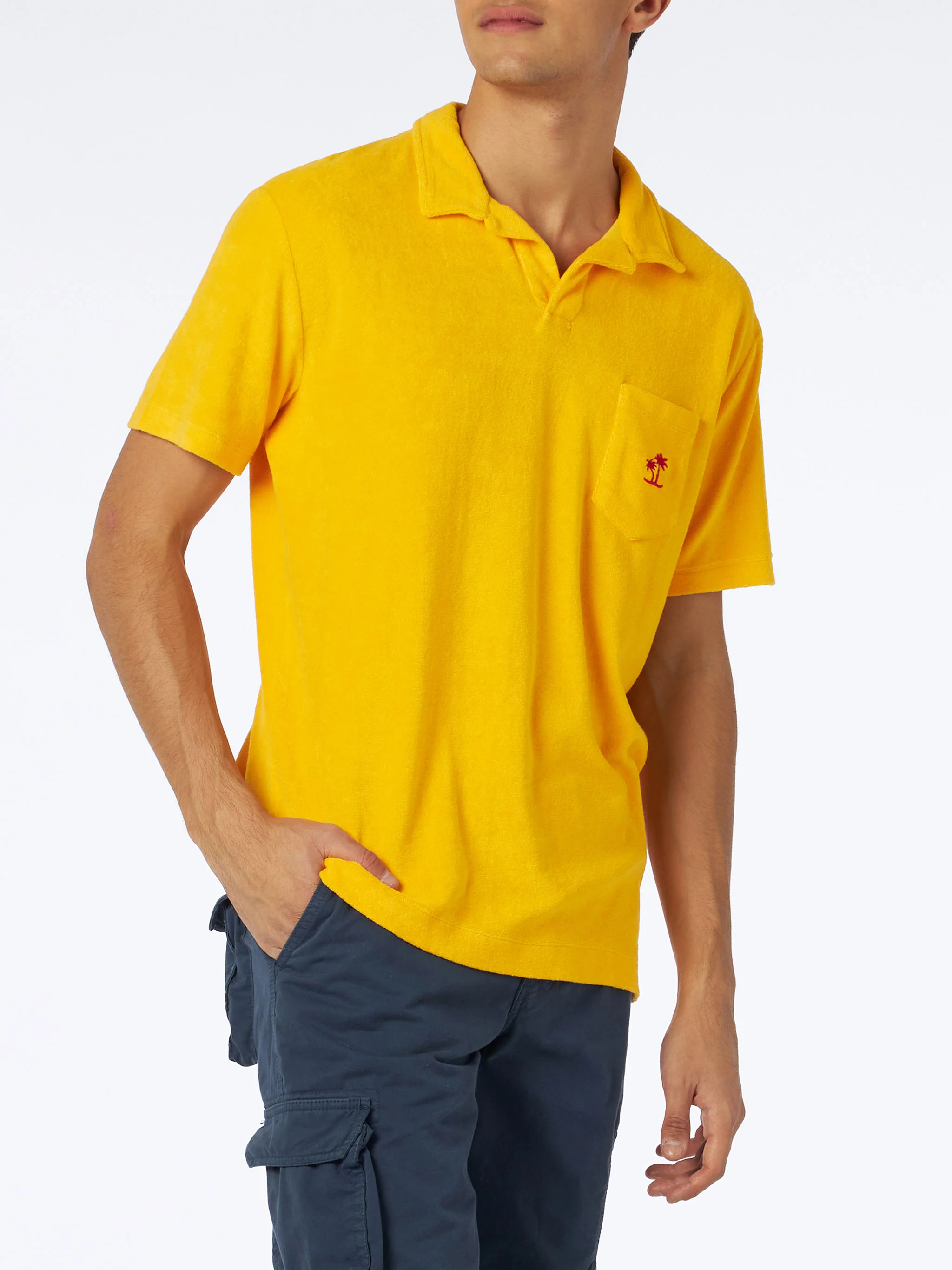 Powel yellow terry polo